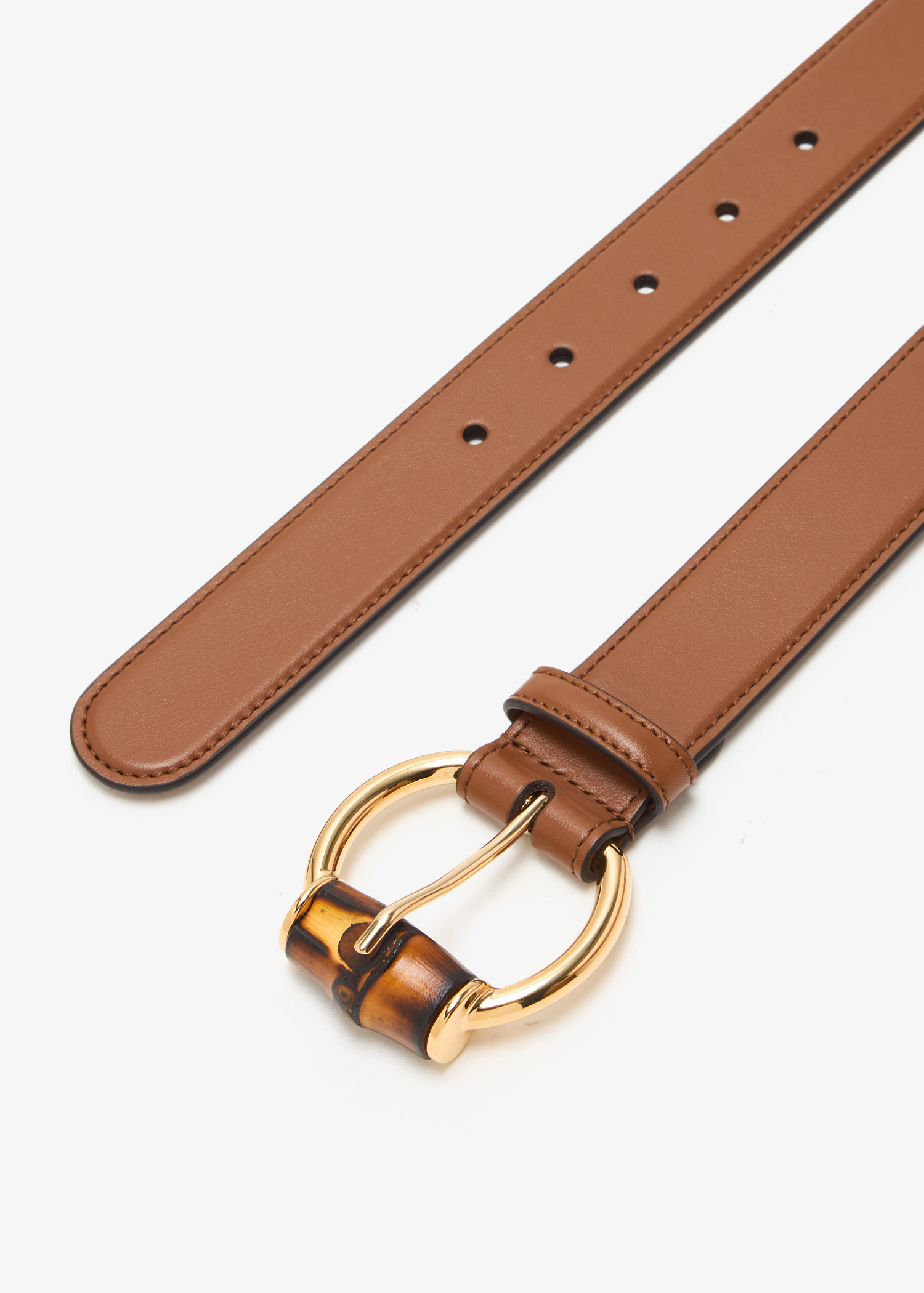 Gucci Bamboo buckle belt for Women - Brown in KSA | Level Shoes