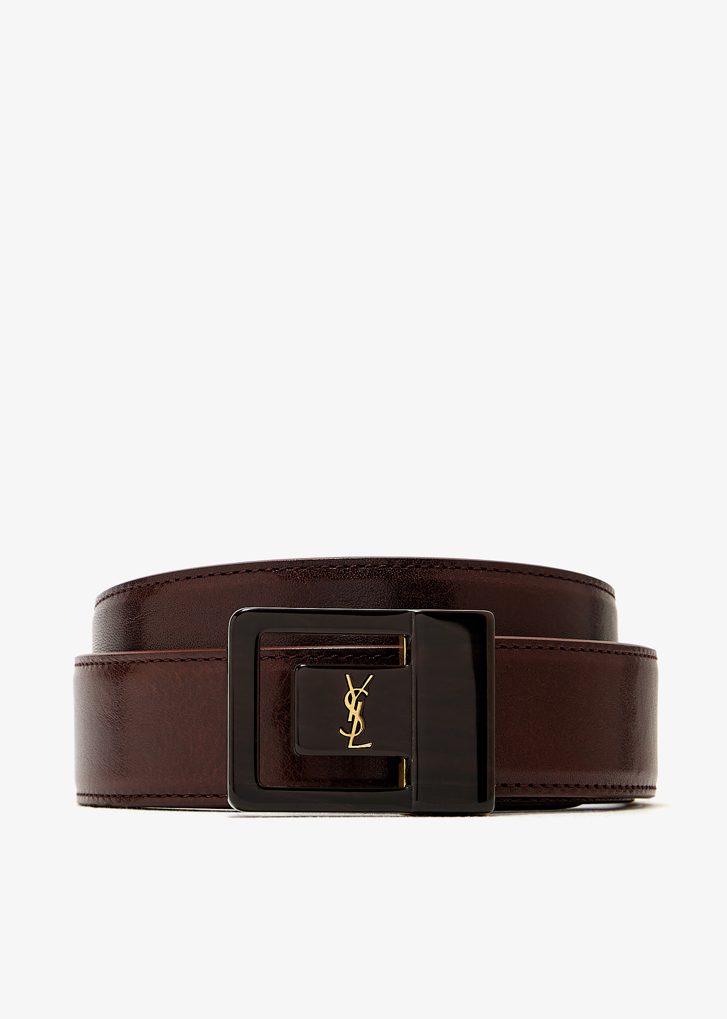 Saint Laurent LA 66 belt for Women - Brown in UAE | Level Shoes