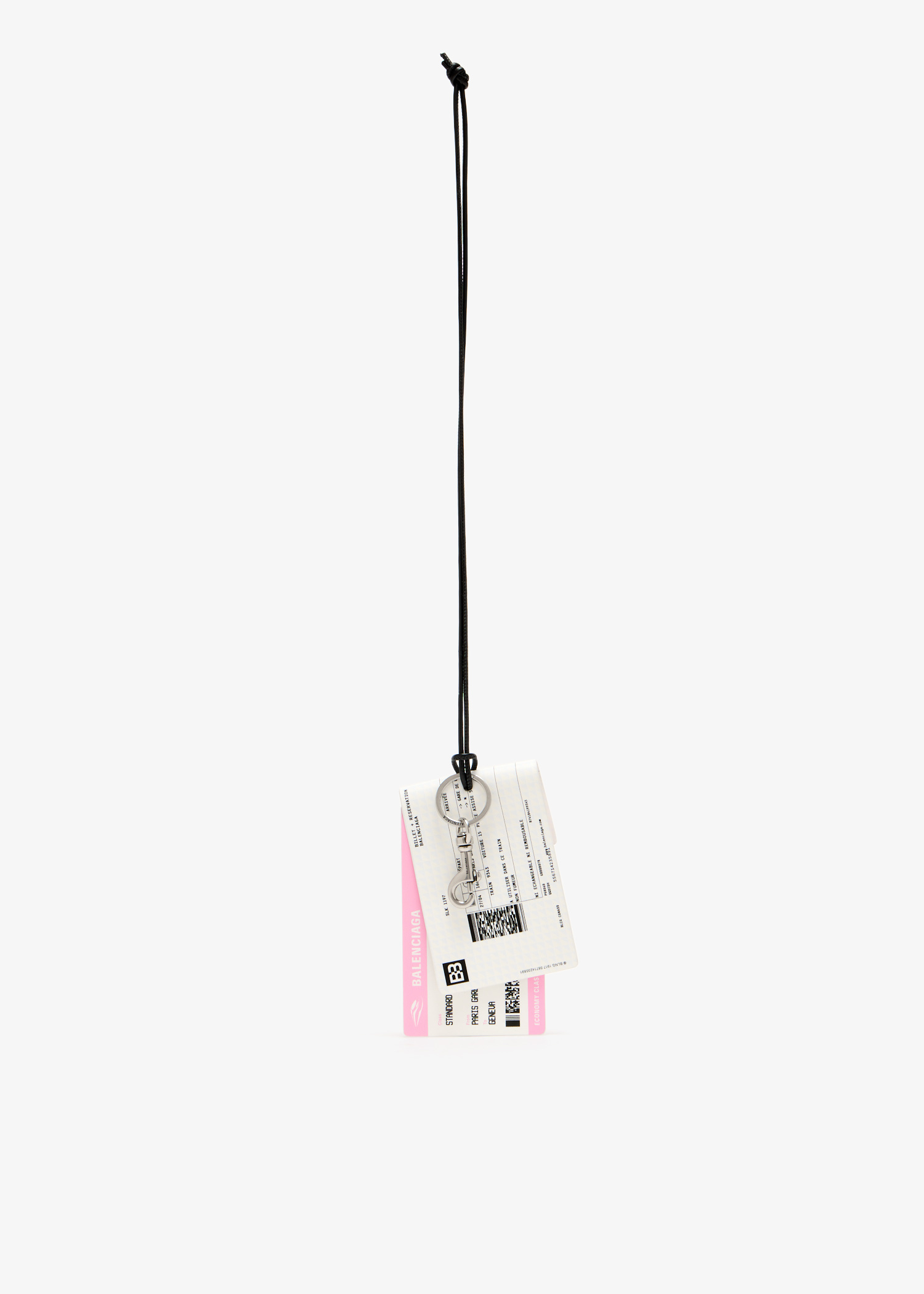 Balenciaga Train Ticket keyring for Men - White in UAE