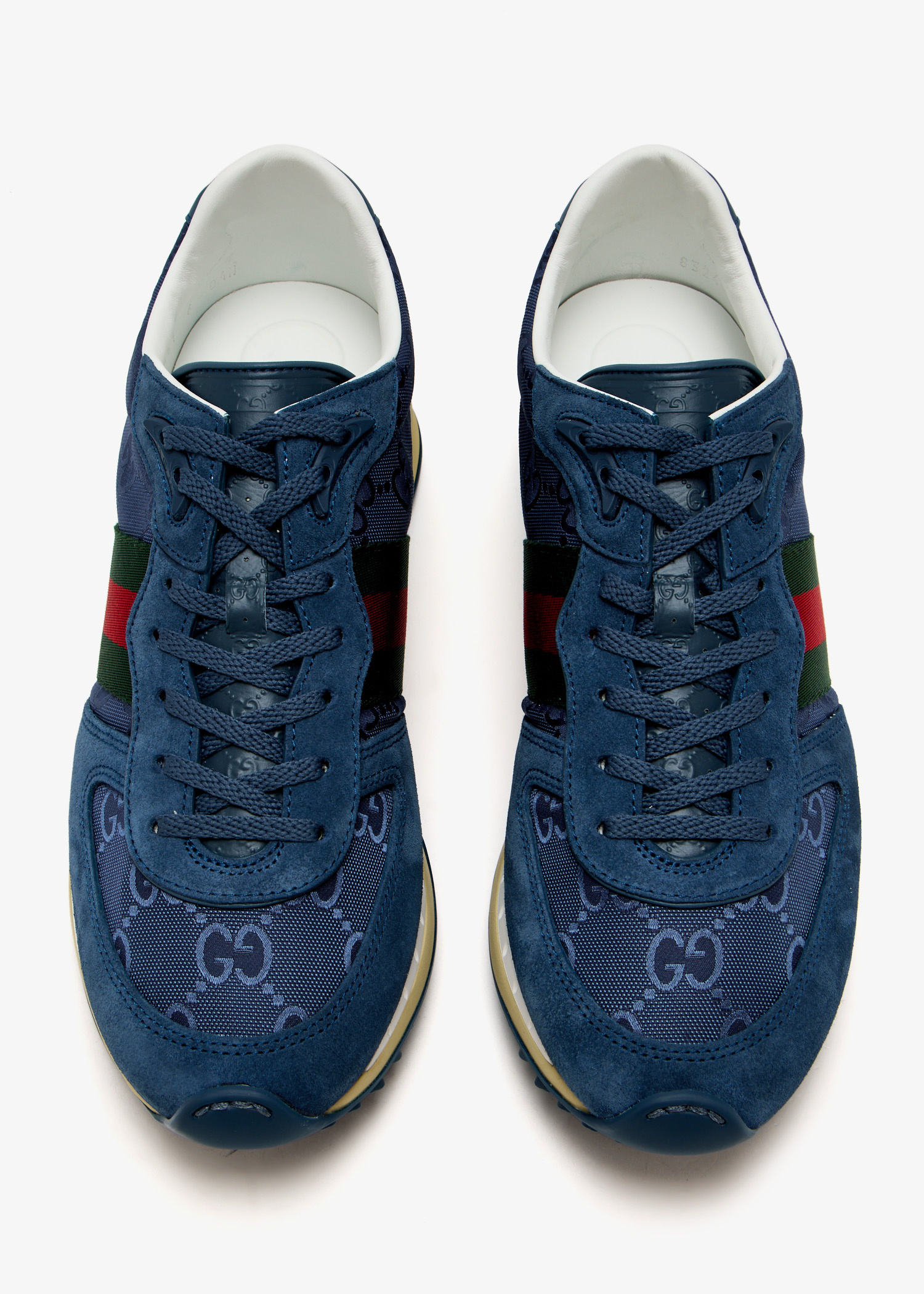 Gucci 832461 Men\'s Canvas Blue GG Re-Motion sneaker, Size UK 10 a25_gucci_a25-gucci-  main image 3