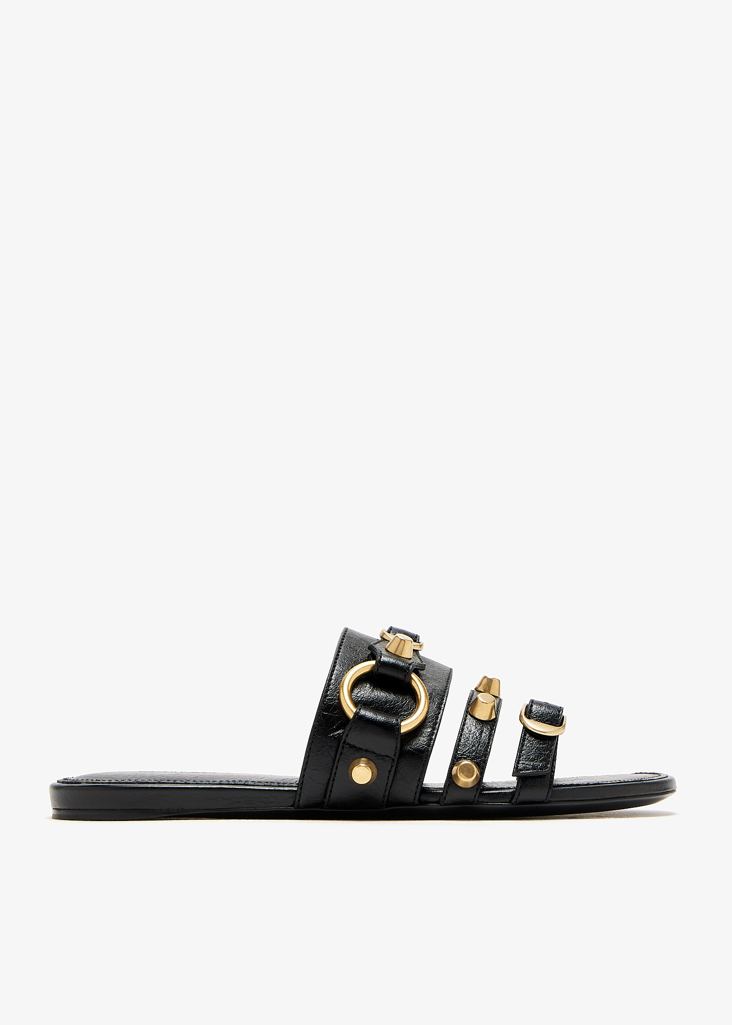 【送料&関税込】Balenciaga City Flat Sandals Balenciaga City slide sandals for Women - Black in UAE