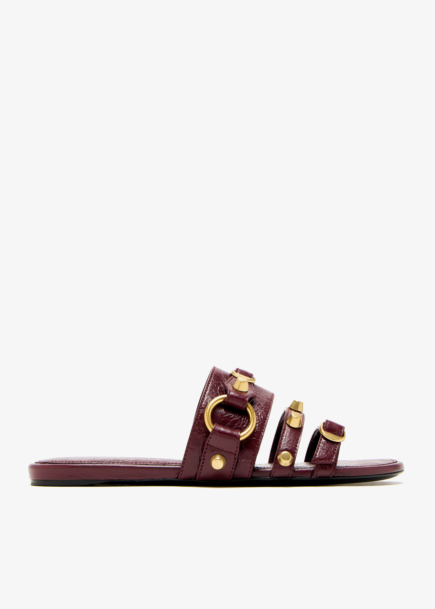 Balenciaga City slide sandals for Women - Burgundy in KSA