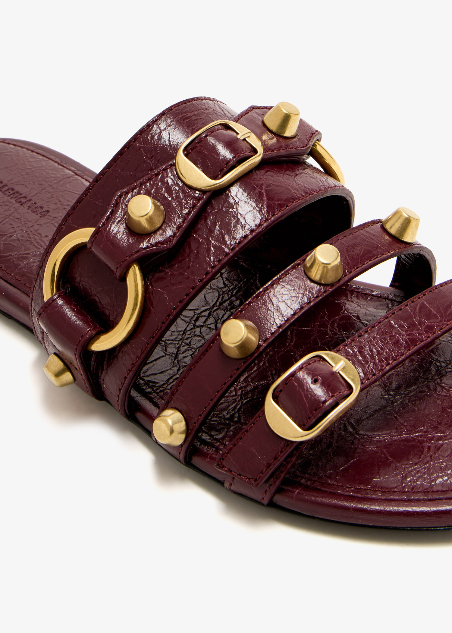 アウトレット BALENCIAGA SANDALS Balenciaga City slide sandals for Women - Burgundy in UAE