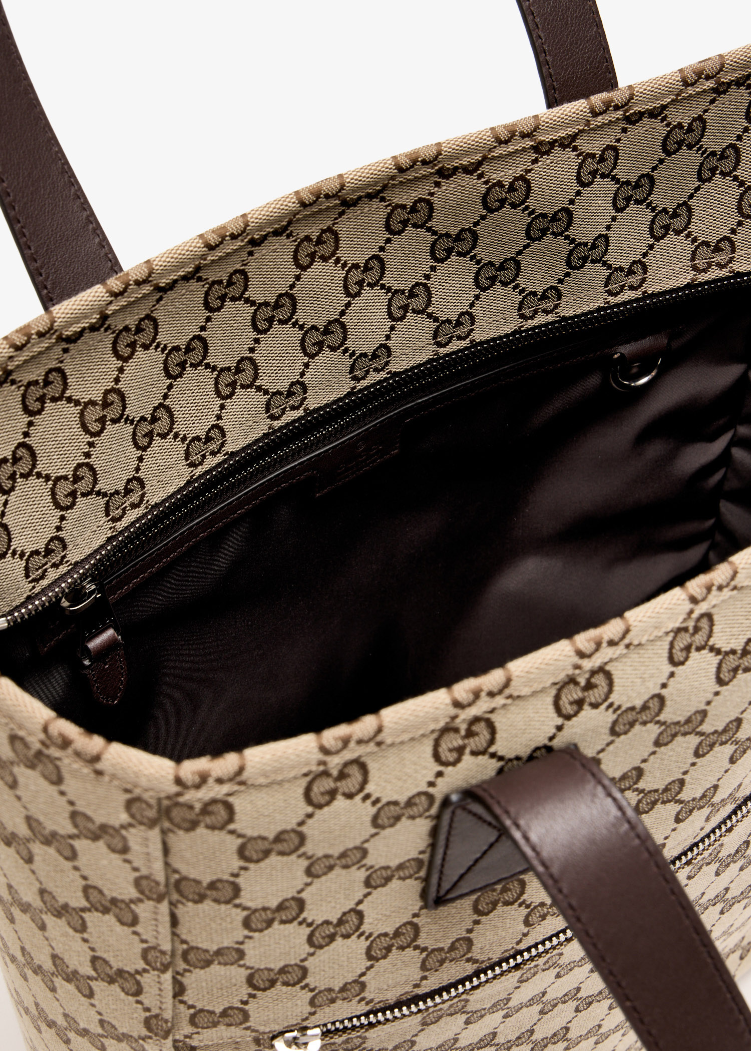 【GUCCI】MEDIUM GG CANVAS SHOPPING BAG Gucci GG canvas medium tote bag for Men - Printed in UAE