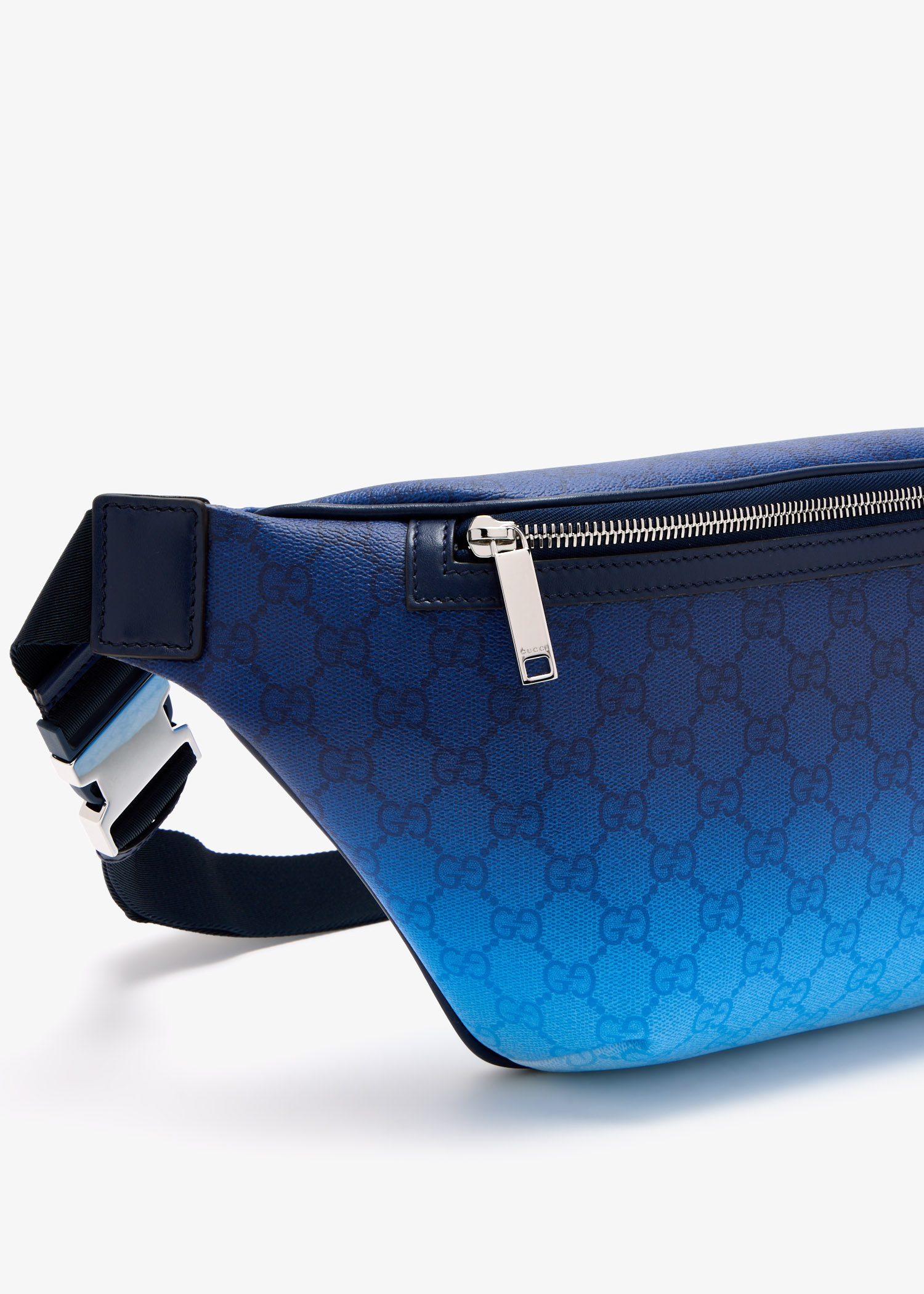 【GUCCI 】New Canvas GG Pattern Belt Bag BLUE Gucci GG Canvas Belt Bag Beige and Blue SHW – Bag Religion