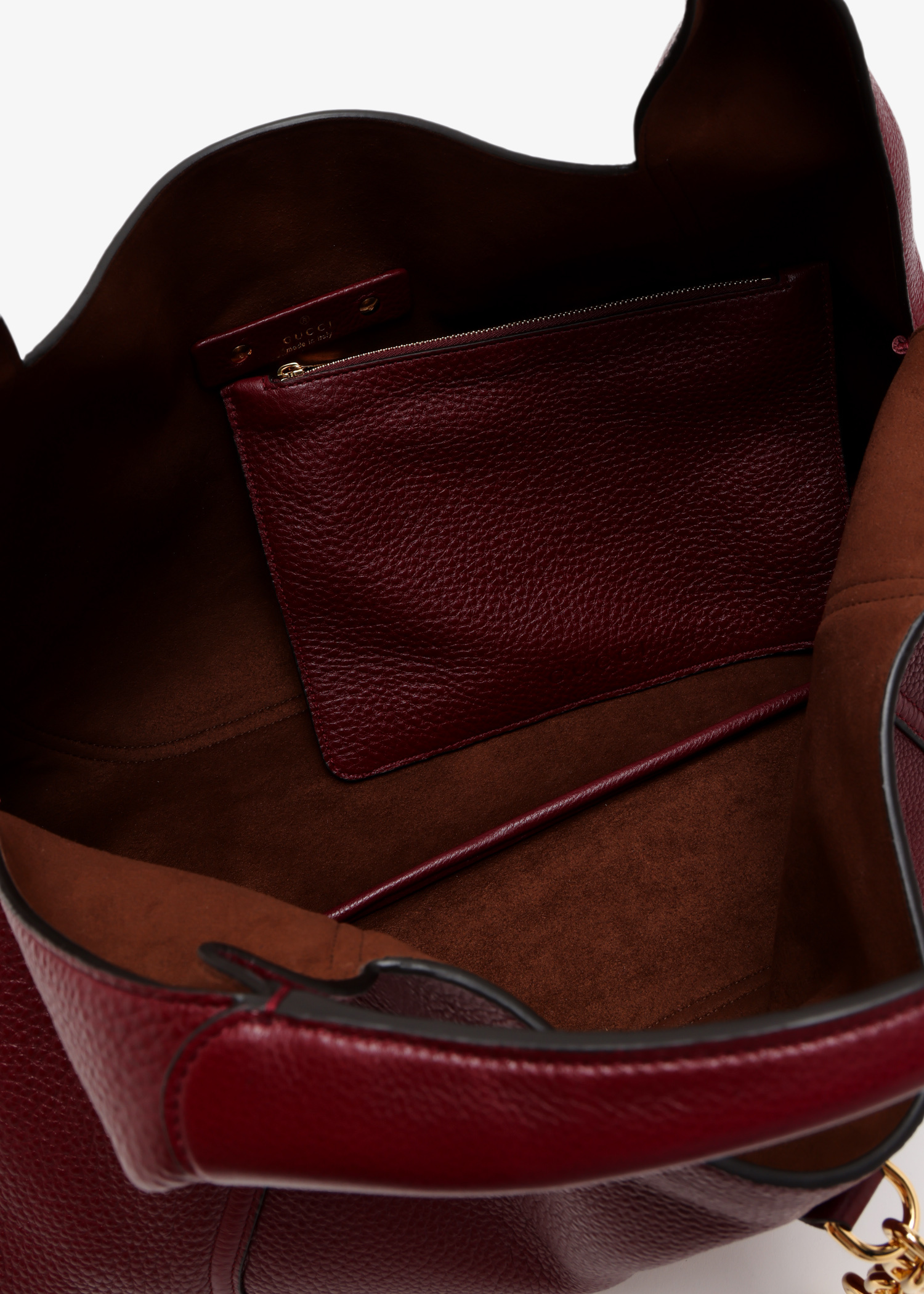【関税&送料込】Gucci Gucci Burgundy Stretch Terry Fabric Bi Gucci Softbit large shoulder bag for Women - Burgundy in UAE