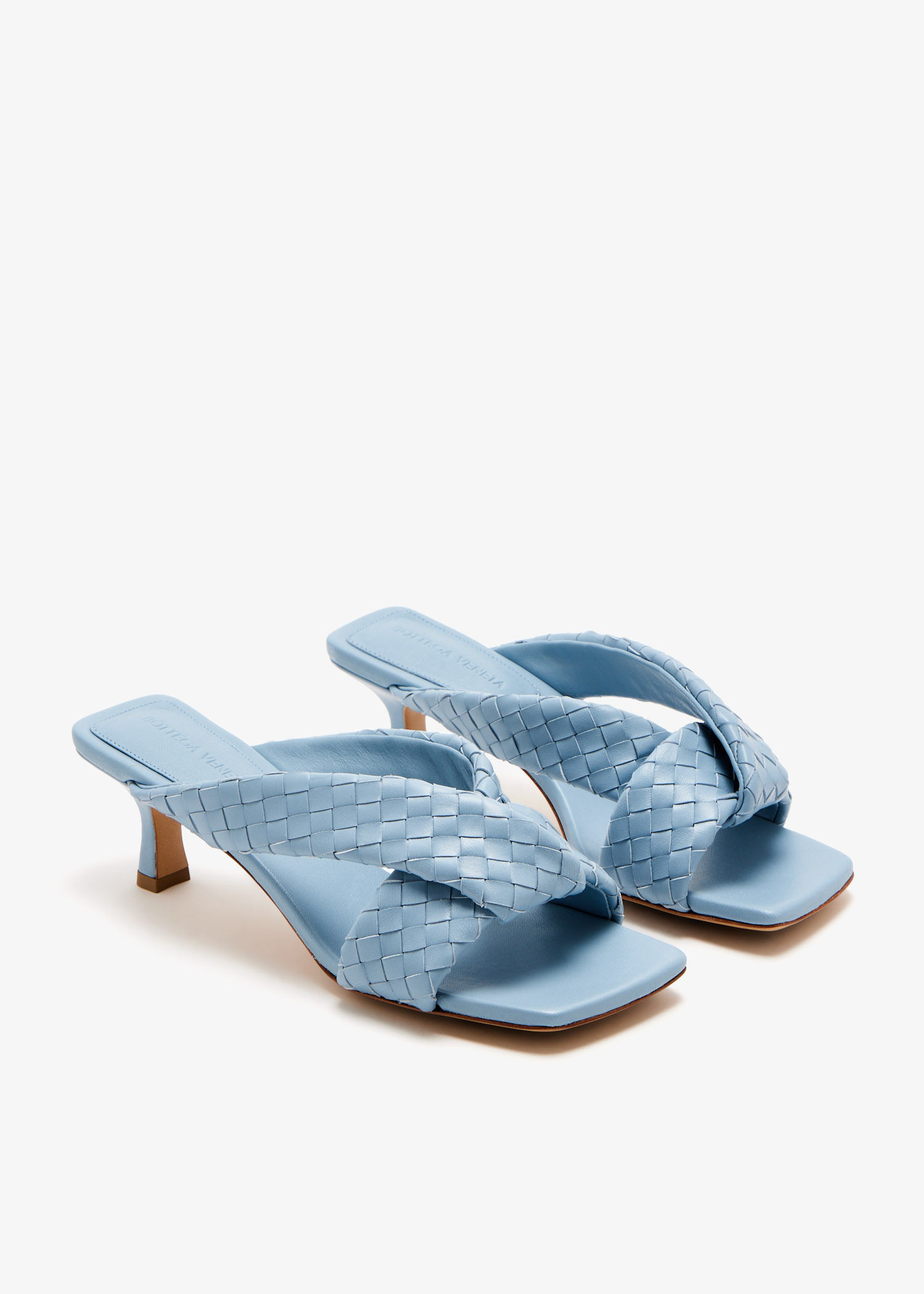 Bottega Veneta Riva mules for Women - Blue in UAE | Level Shoes