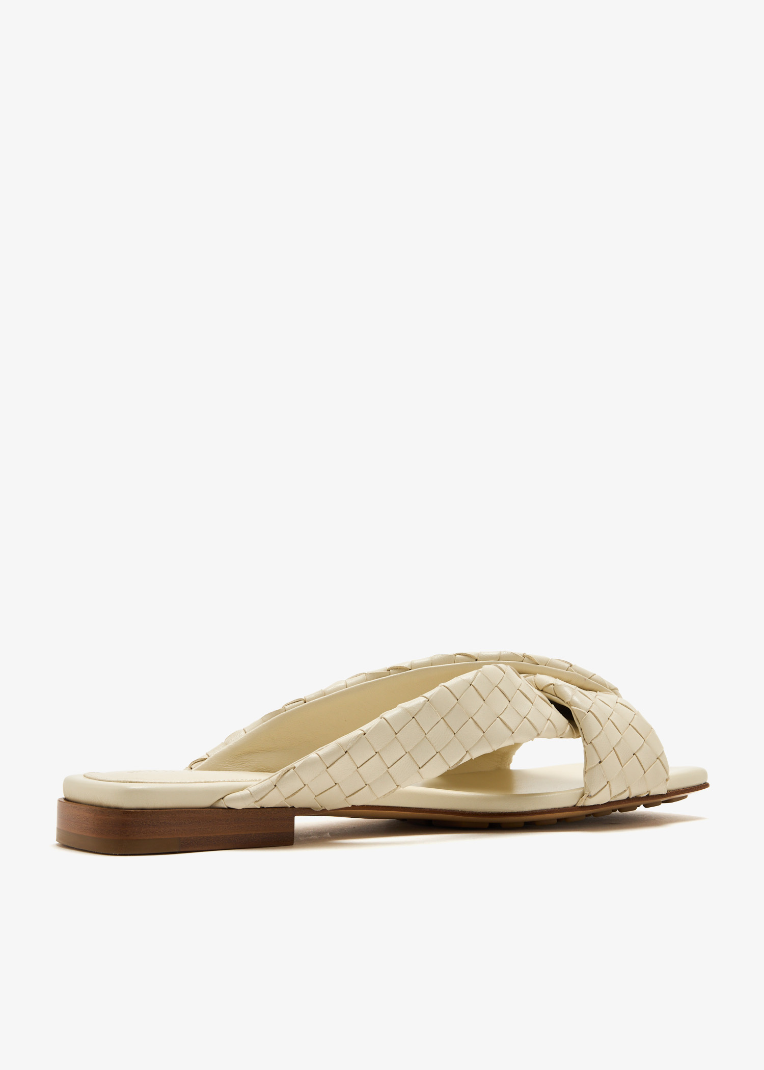 BOTTEGA VENETA RIVA SANDALS IN SHINY LEATHER Bottega Veneta