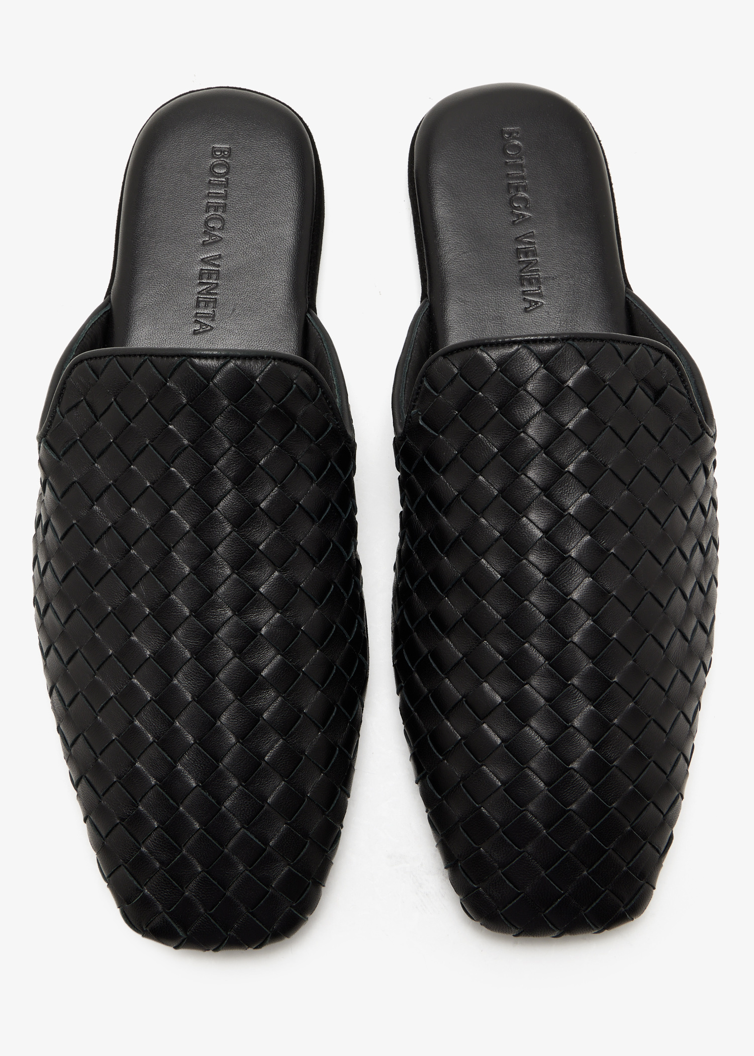 BOTTEGA VENETA SLIPPER Intrecciato Woven Leather Loafers 45 Black Sunday Palazzo Bottega Veneta Men main image 4
