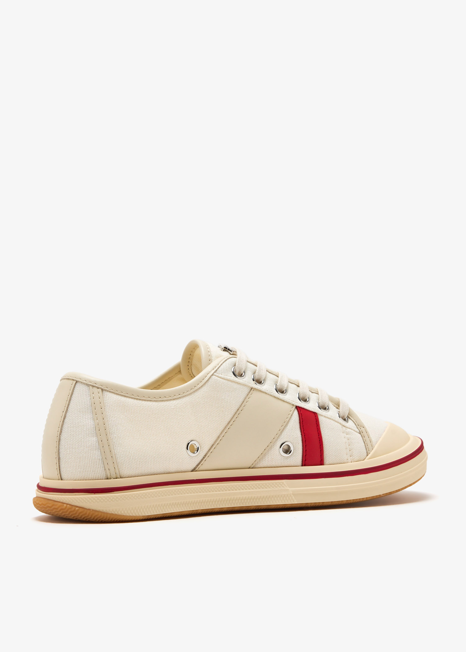 BOTTEGA VENETA◆Eliot キャンバススニーカー レザートリム ロゴ Bottega Veneta Canvas Leather-Trim Eliot Low-Top Sneakers