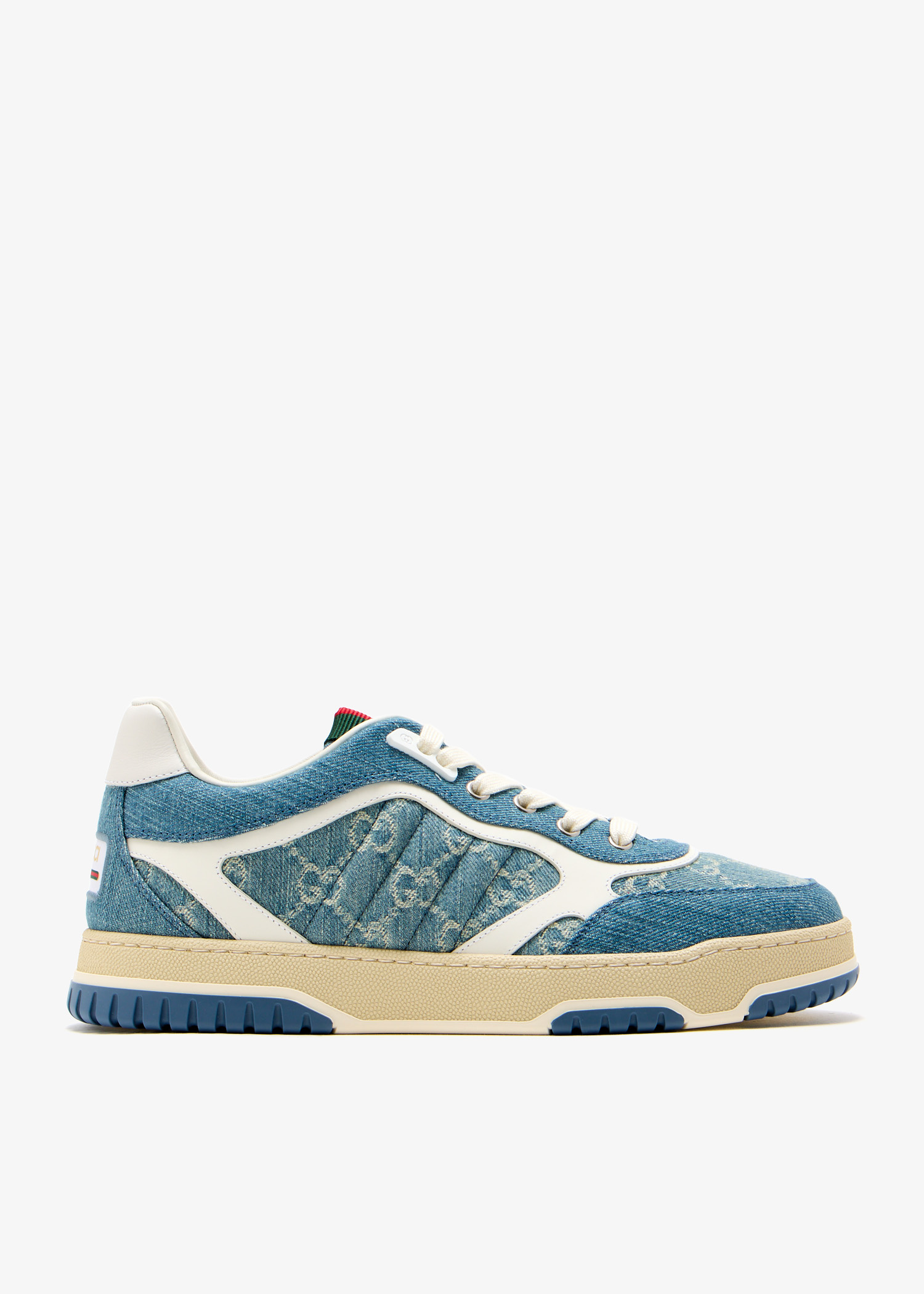 Lucyページ Gucci Leather sneakers web strap | The Fashion Square