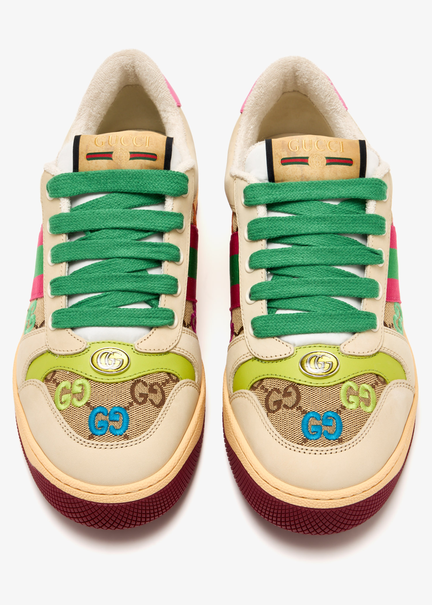 【GUCCI】SCREENER SNEAKER●8388739SFR02544 Women's Screener sneaker in multicolor canvas | GUCCI® PL