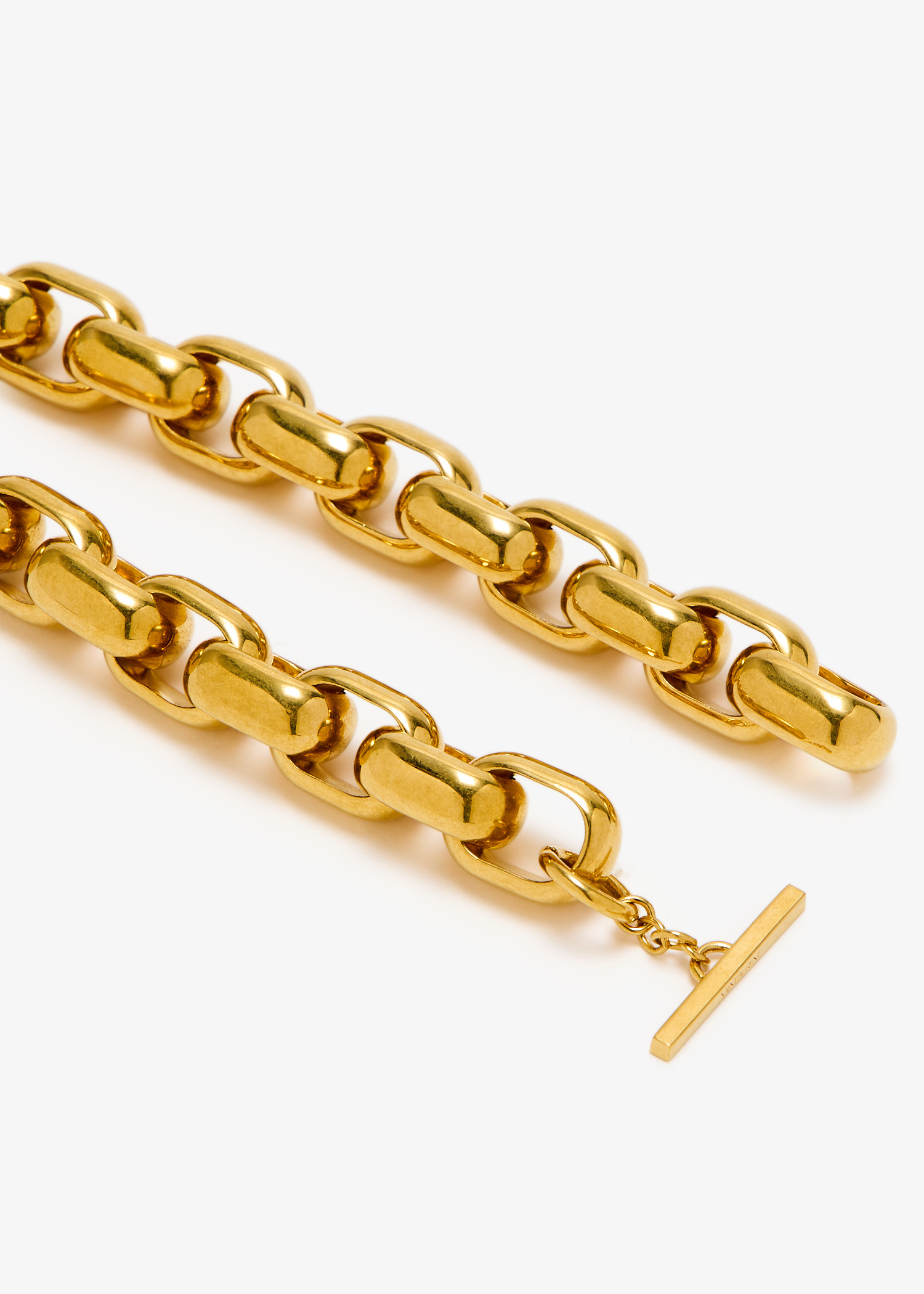 【送料&関税込】Saint Laurent Collier Chain Necklace graduated chain necklace in 18K yellow gold | Saint Laurent