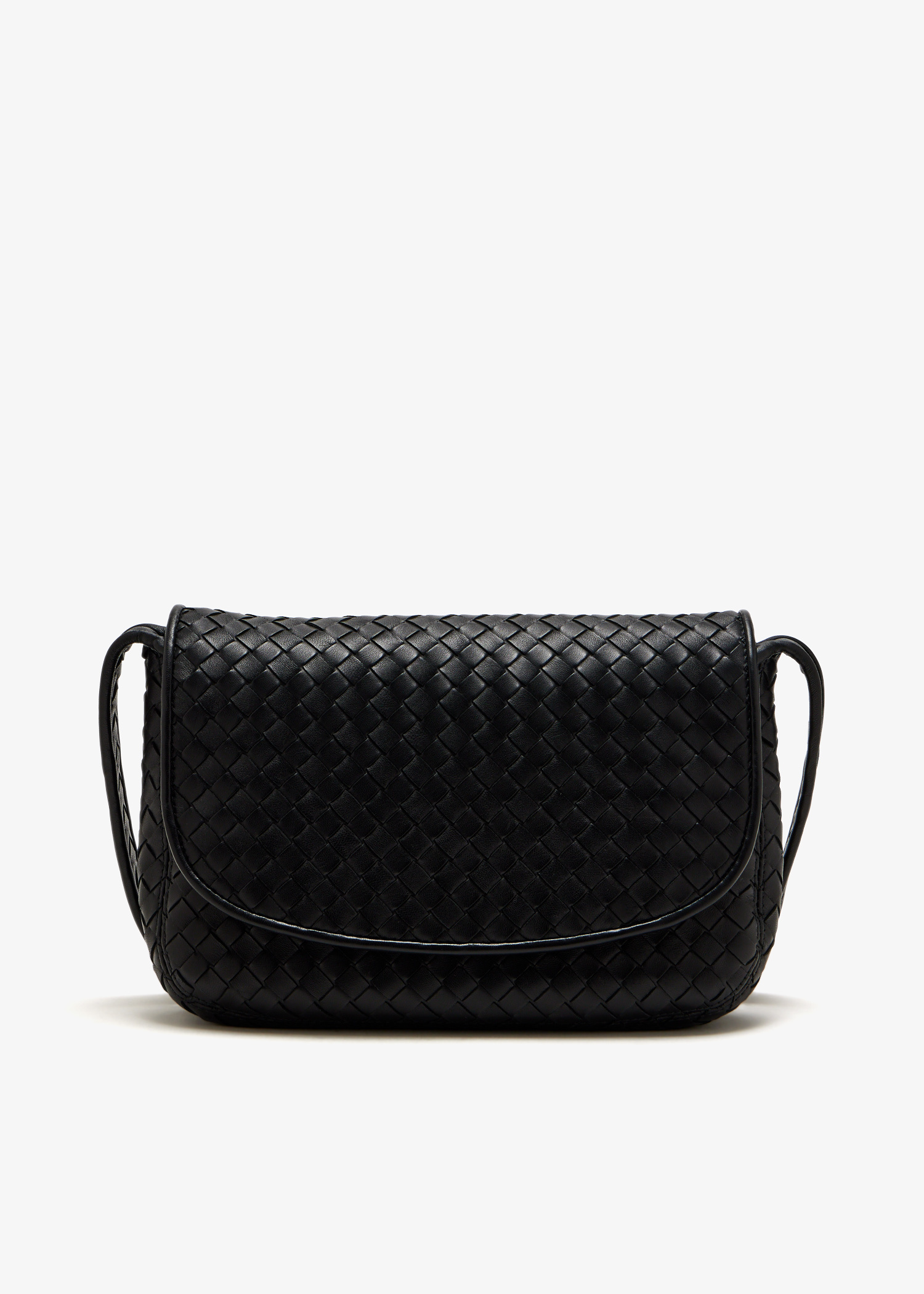 Bottega Veneta Veneto flap bag for Men - Black in UAE | Level Shoes