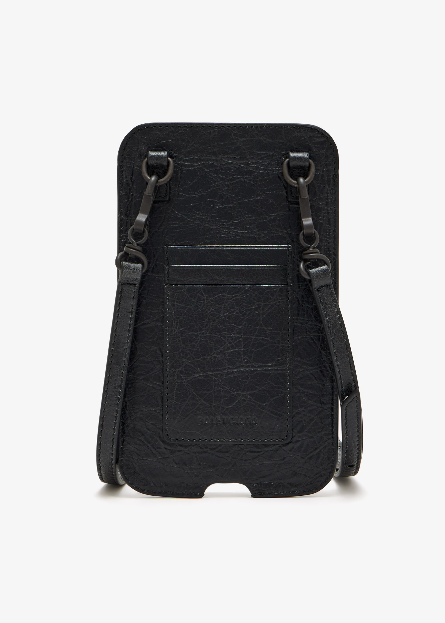Balenciaga Le City vertical phone holder for Women - Black in KSA 