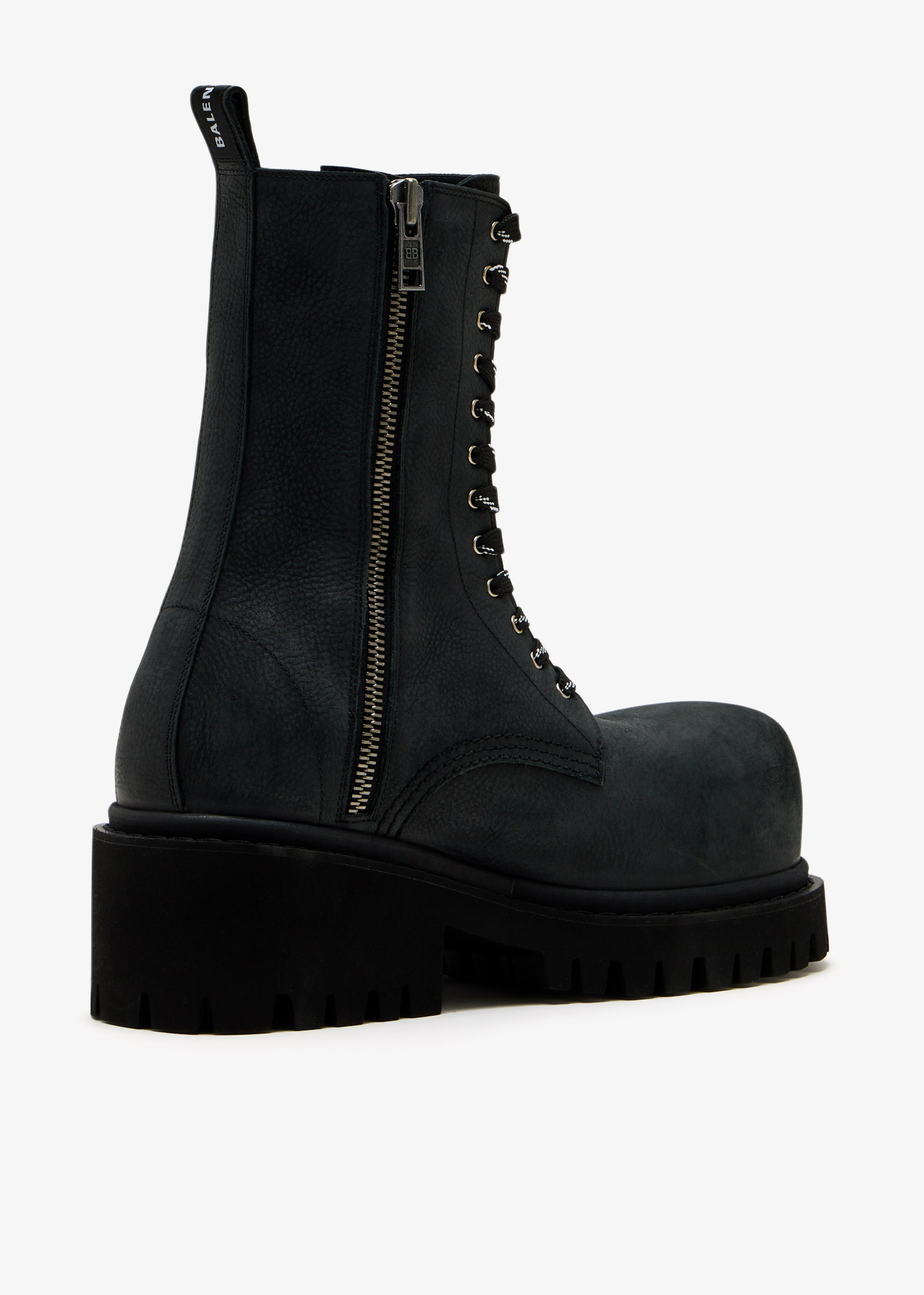 Balenciaga Stomper zipped bootie boots for Men - Black in KSA