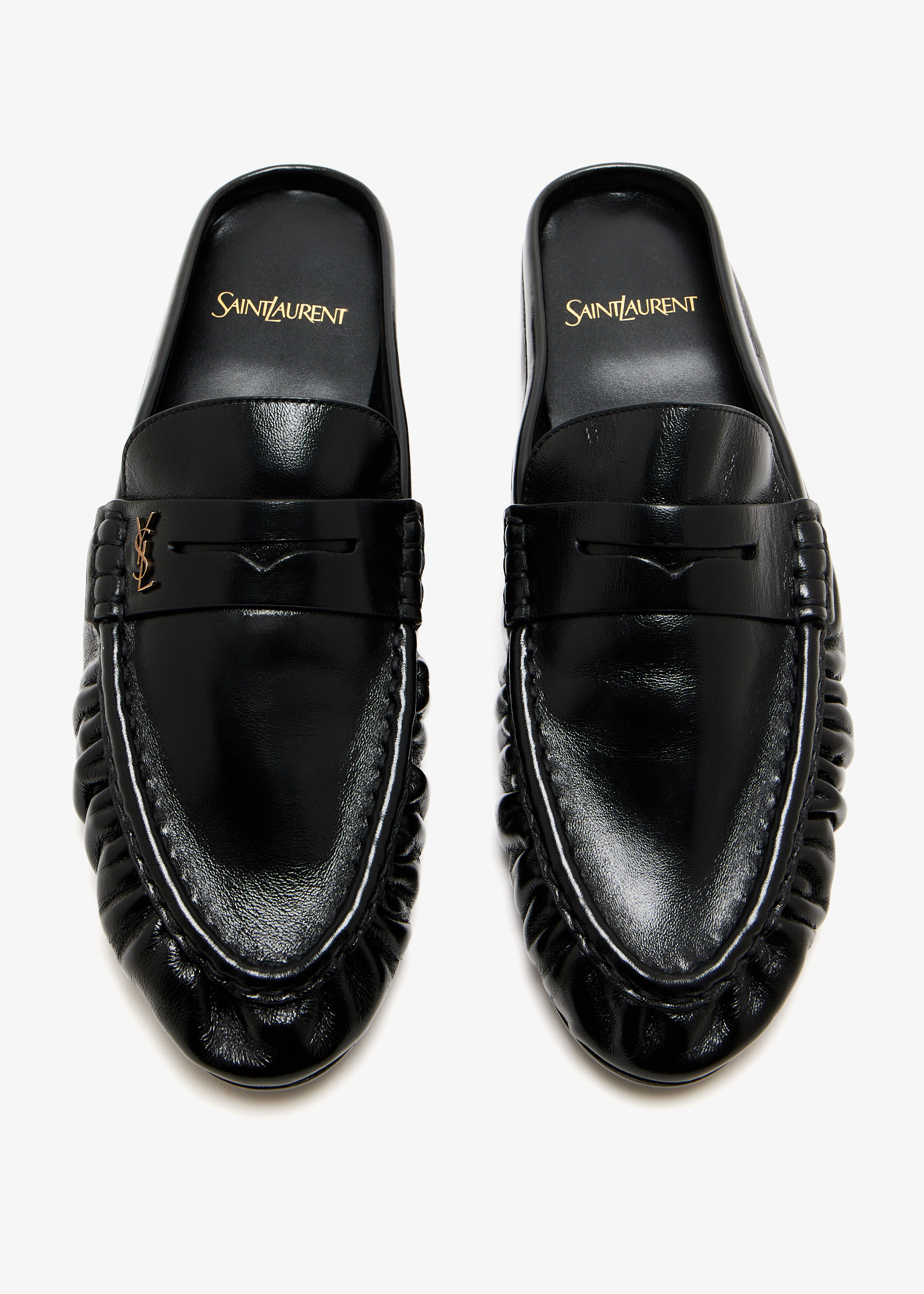 靴 SAINT LAURENT \"le loafer\" size42 1/2 SAINT LAURENT Le Loafer leather loafers | NET-A-PORTER