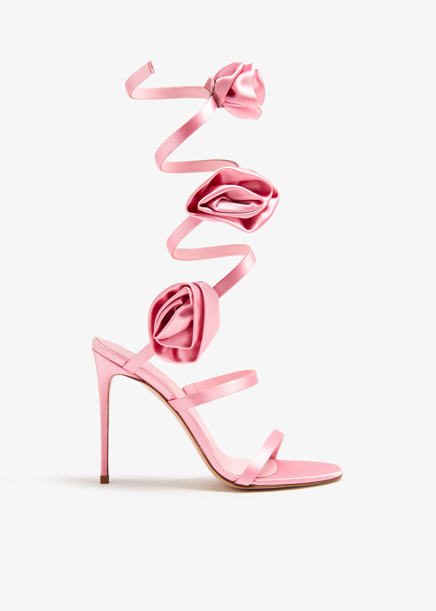 Le Silla Rose wrap-around sandals for Women - Pink in UAE