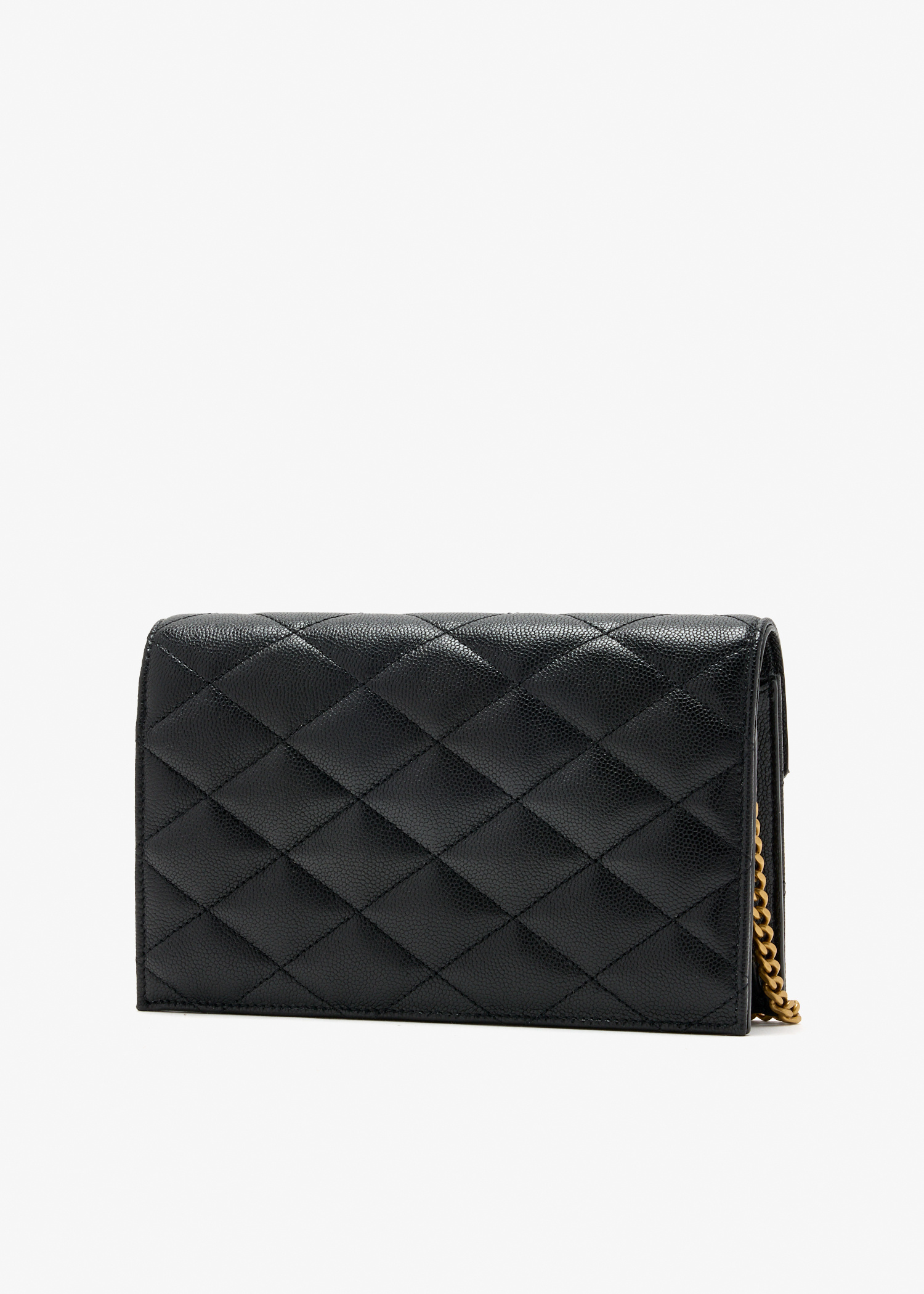 Saint Laurent Paris chain wallet for Women - Black in KSA | Level