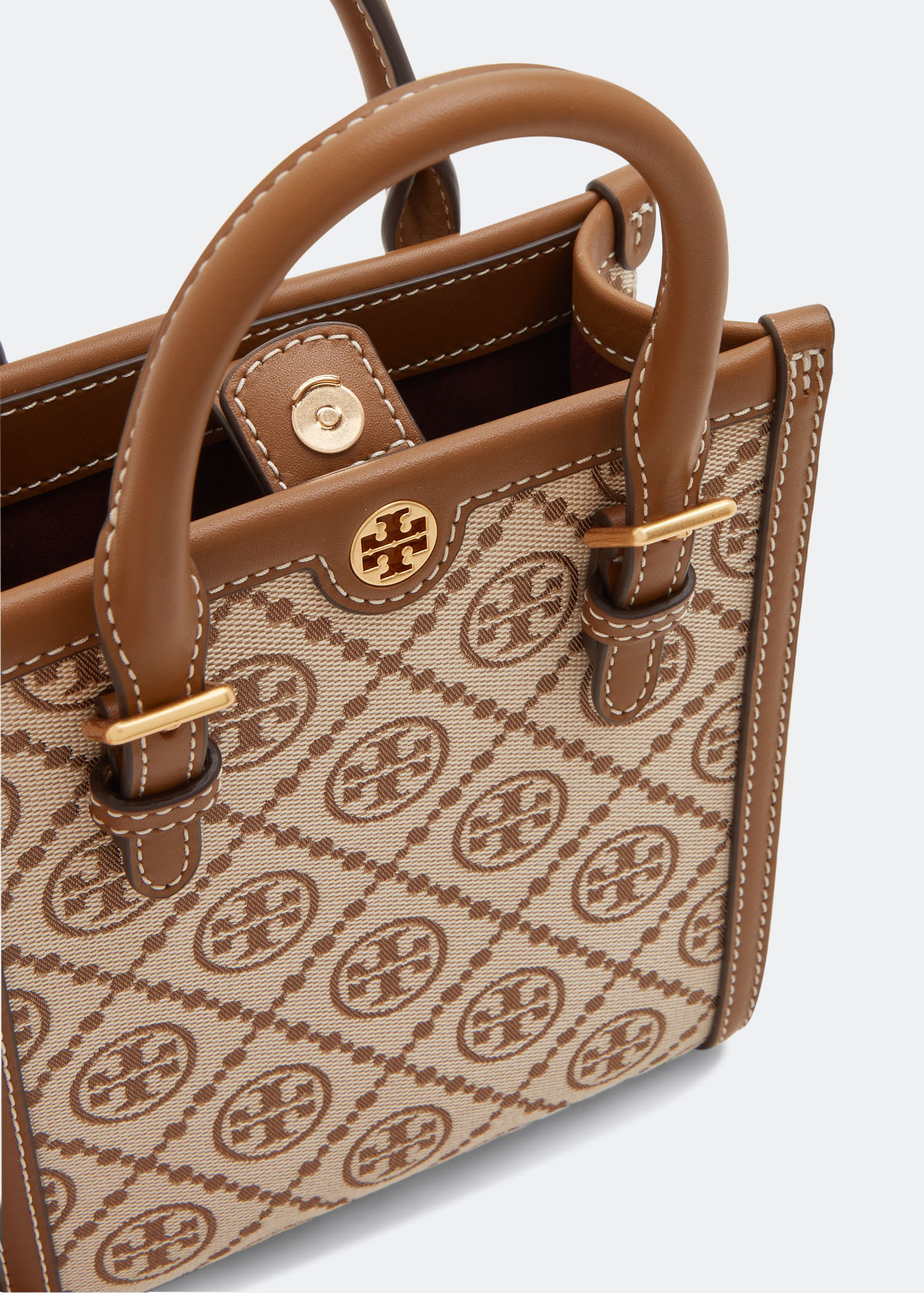 Tory Burch T monogram mini tote bag for Women - Brown in UAE