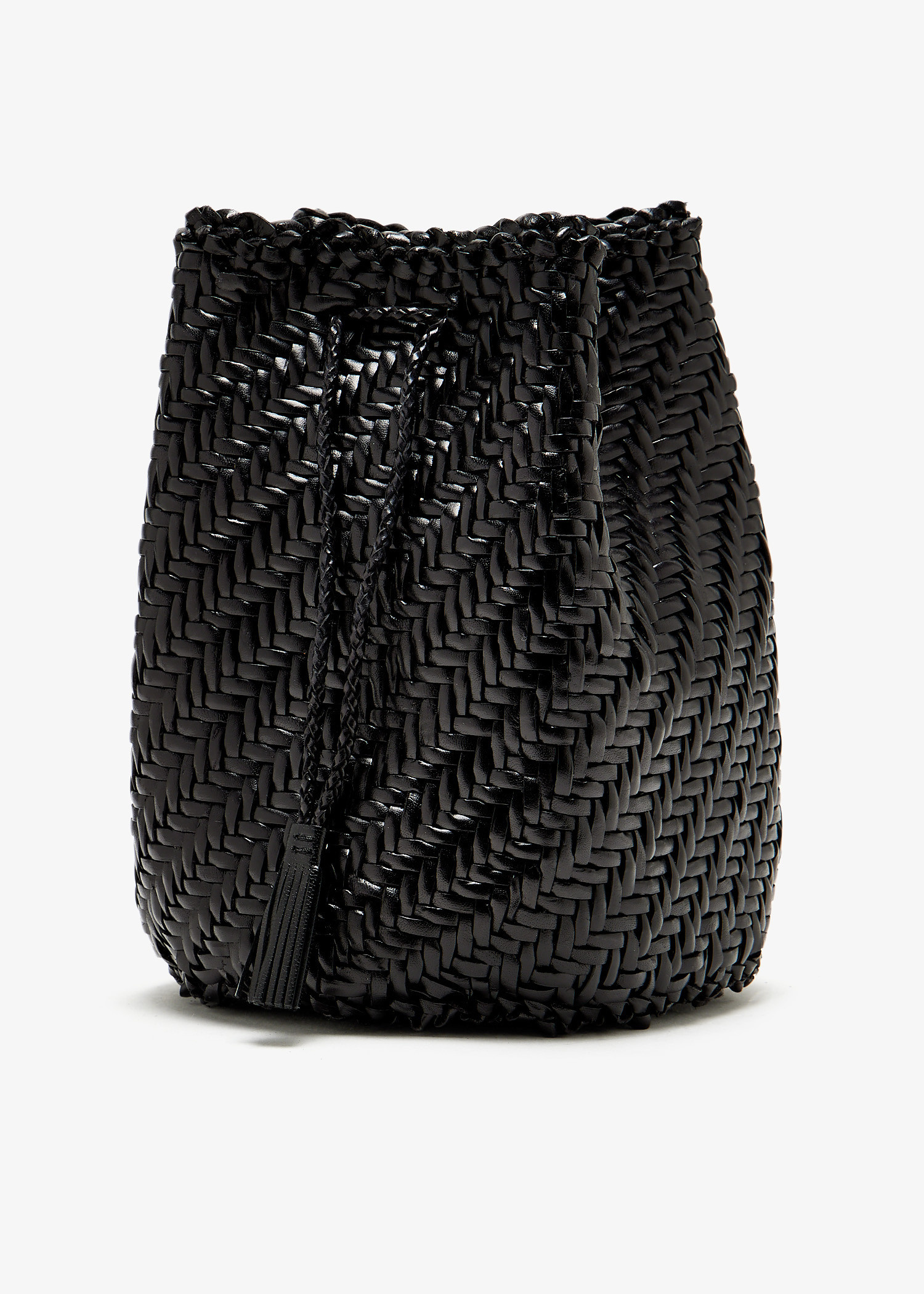 Dragon Diffusion Pompom double jump bucket bag for Women - Black