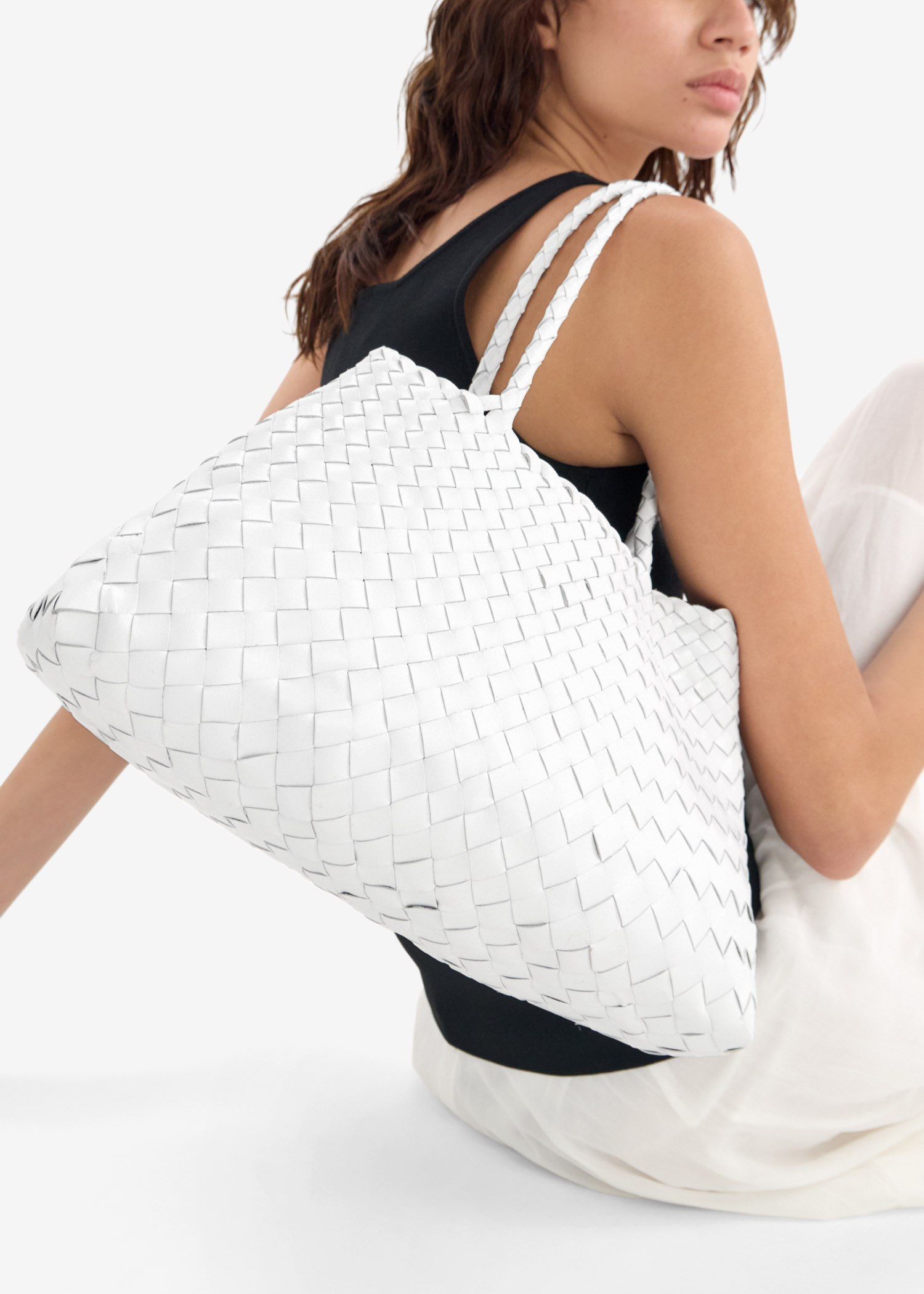 Dragon Diffusion Santa Croce bag for Women - White in UAE | Level