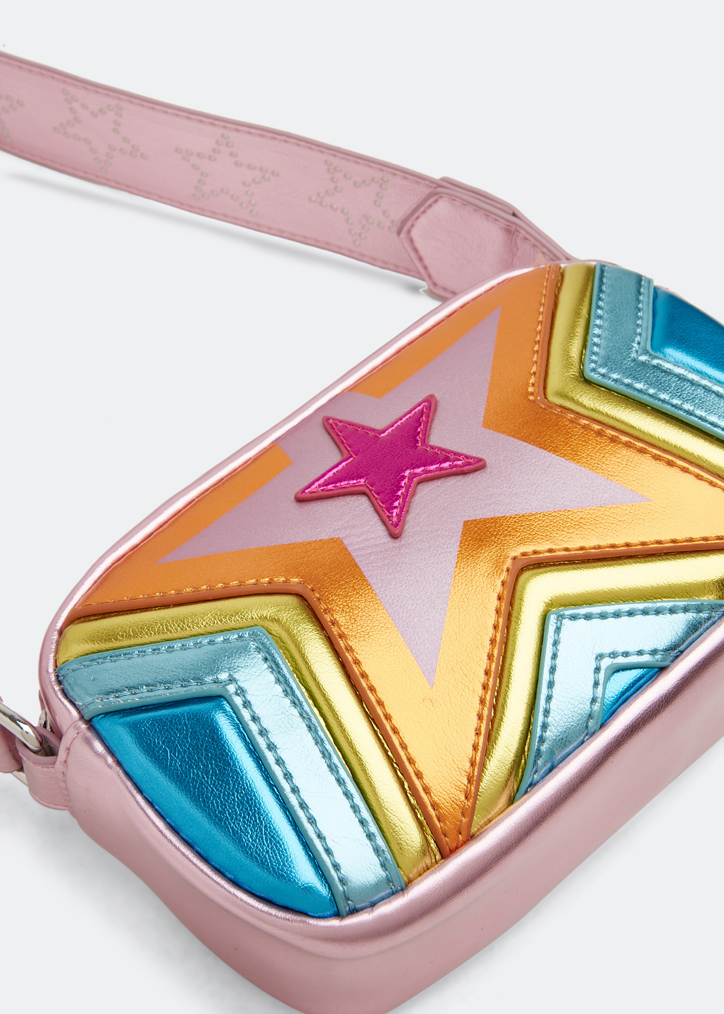 Stella McCartney Star quilted shoulder bag for Girl - Multicolored