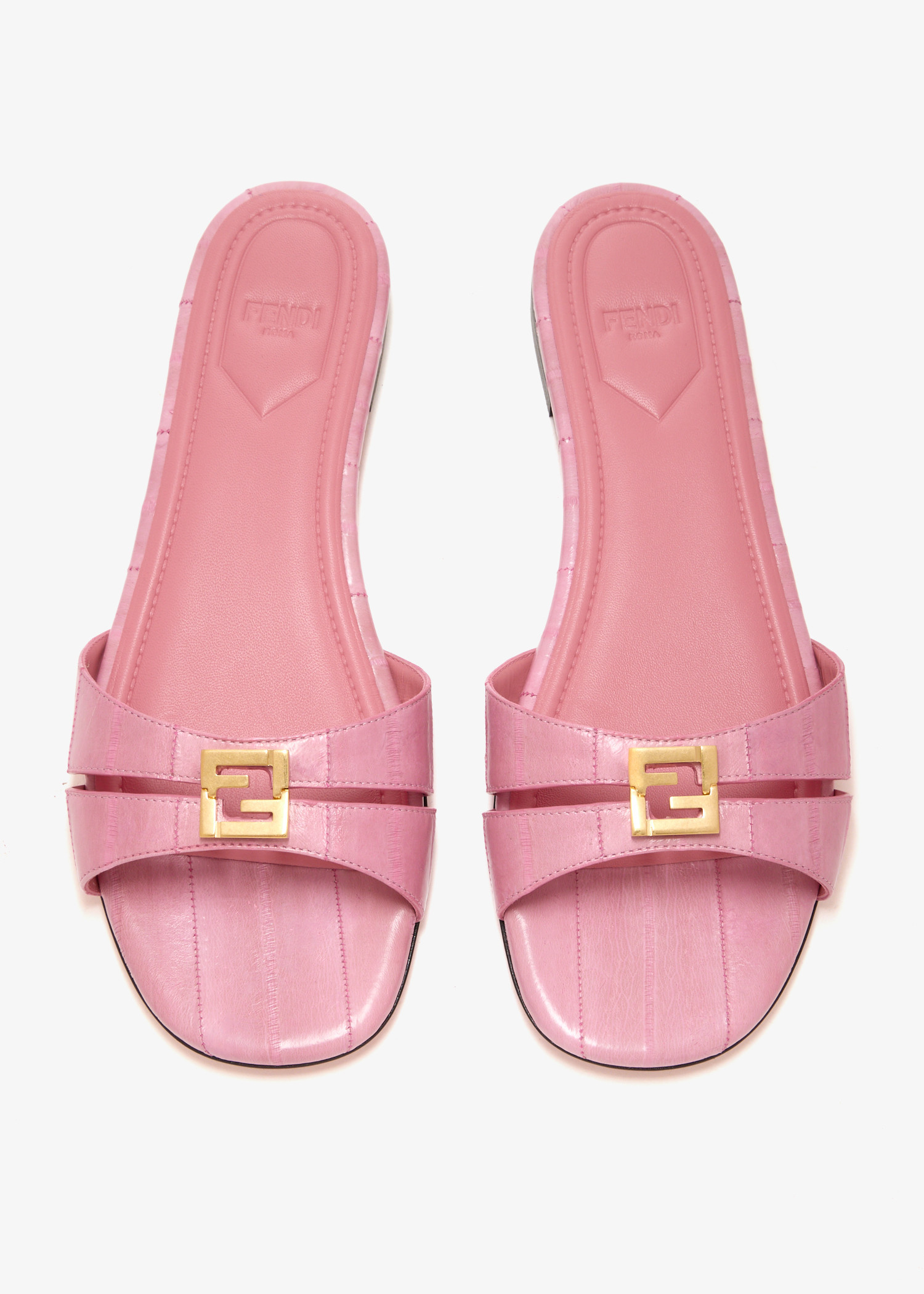 FENDI FFold flat sandals for Women - Pink in KSA | Level Shoes