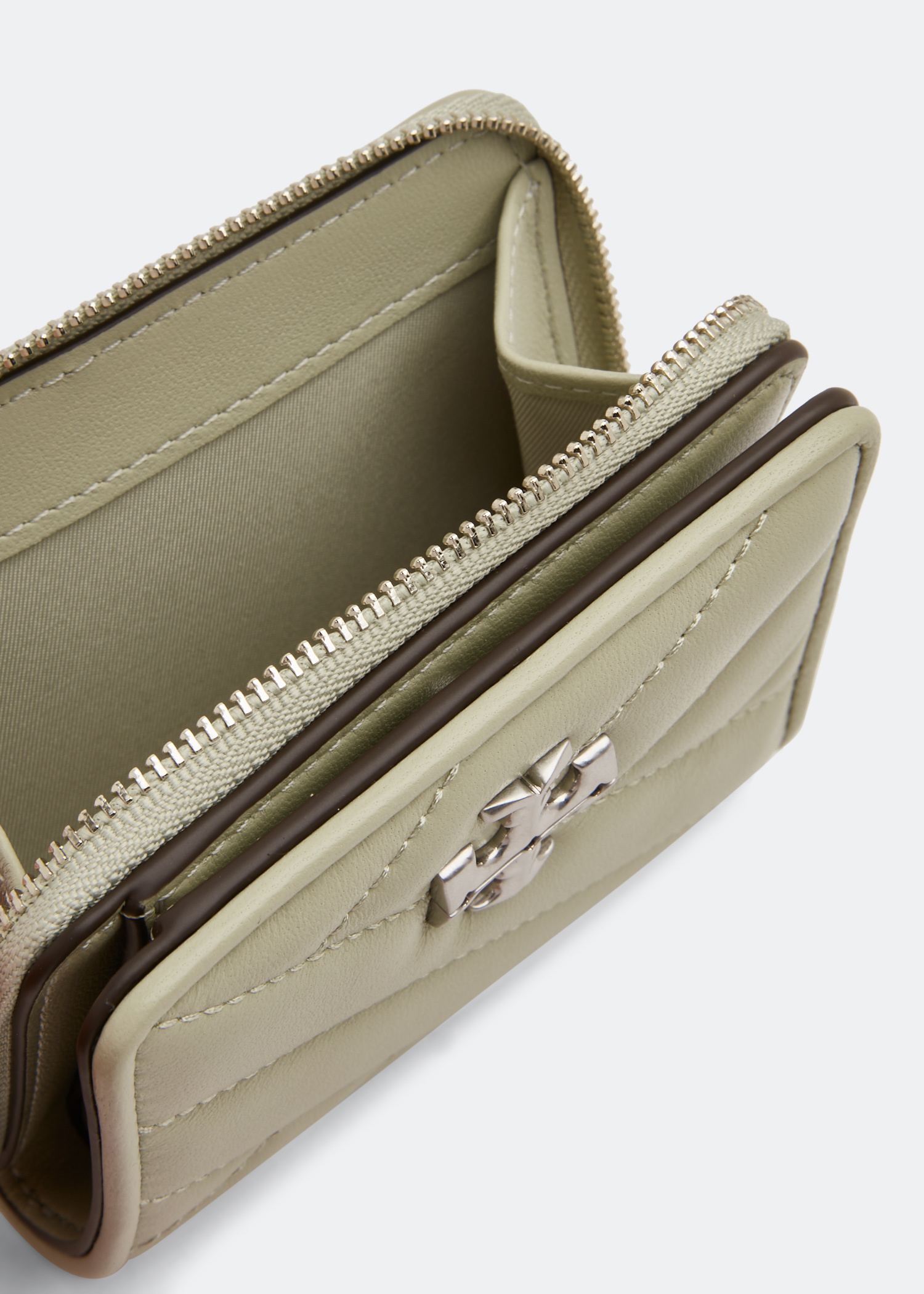 Tory Burch Kira chevron bi-fold wallet for Women - Green in USA