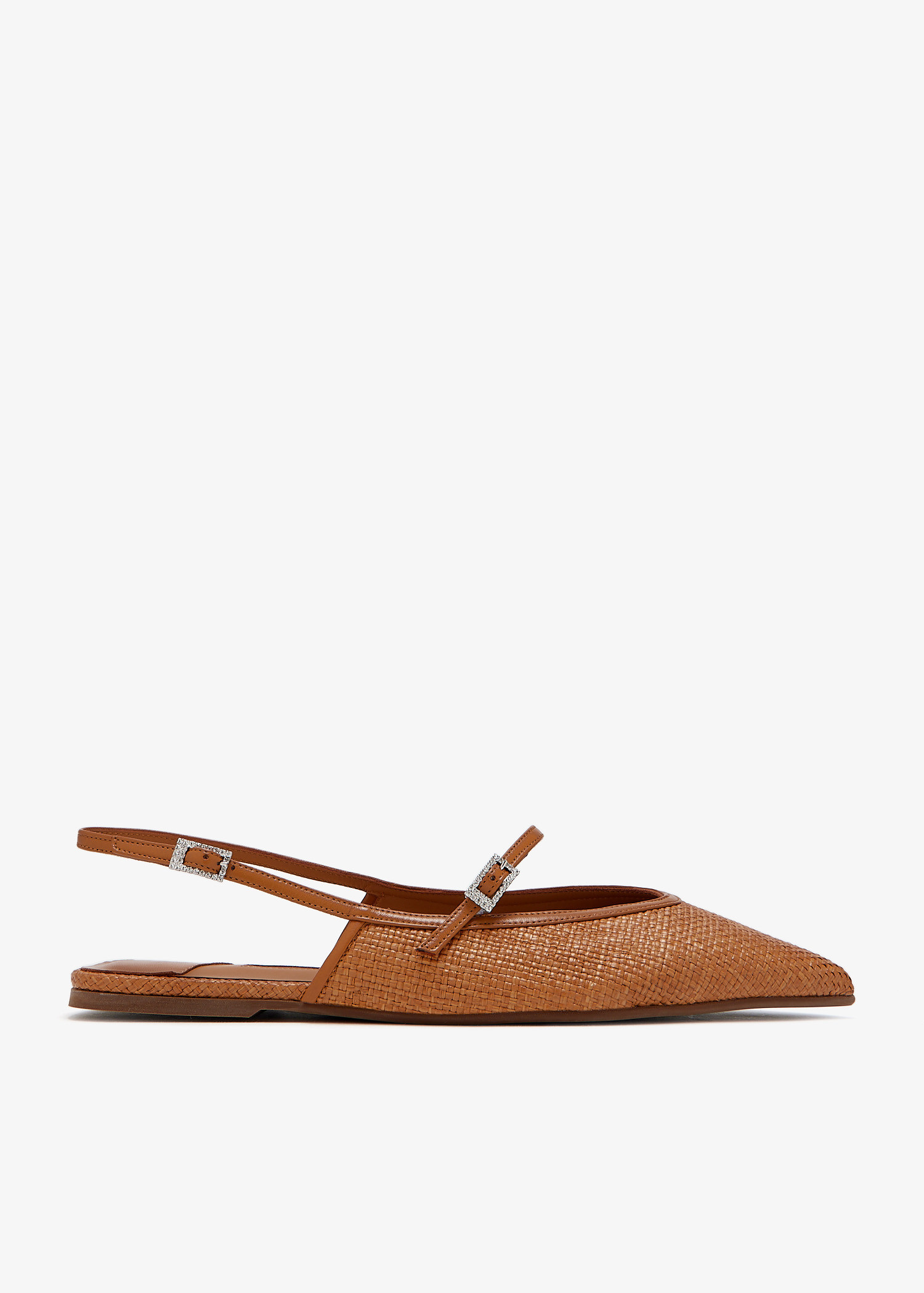 サンダル・ミュール LE SILLA 'Morgana' slingback Le Silla Morgana slingback flats for Women - Brown in UAE