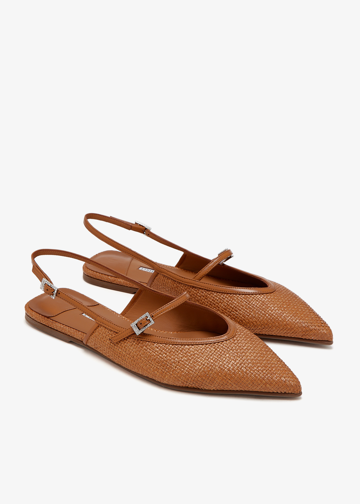サンダル・ミュール LE SILLA SS25 'Morgana' slingback (4293D080BXPPNEM 748) Le Silla 'morgana' slingback pumps featuring mesh detailing
