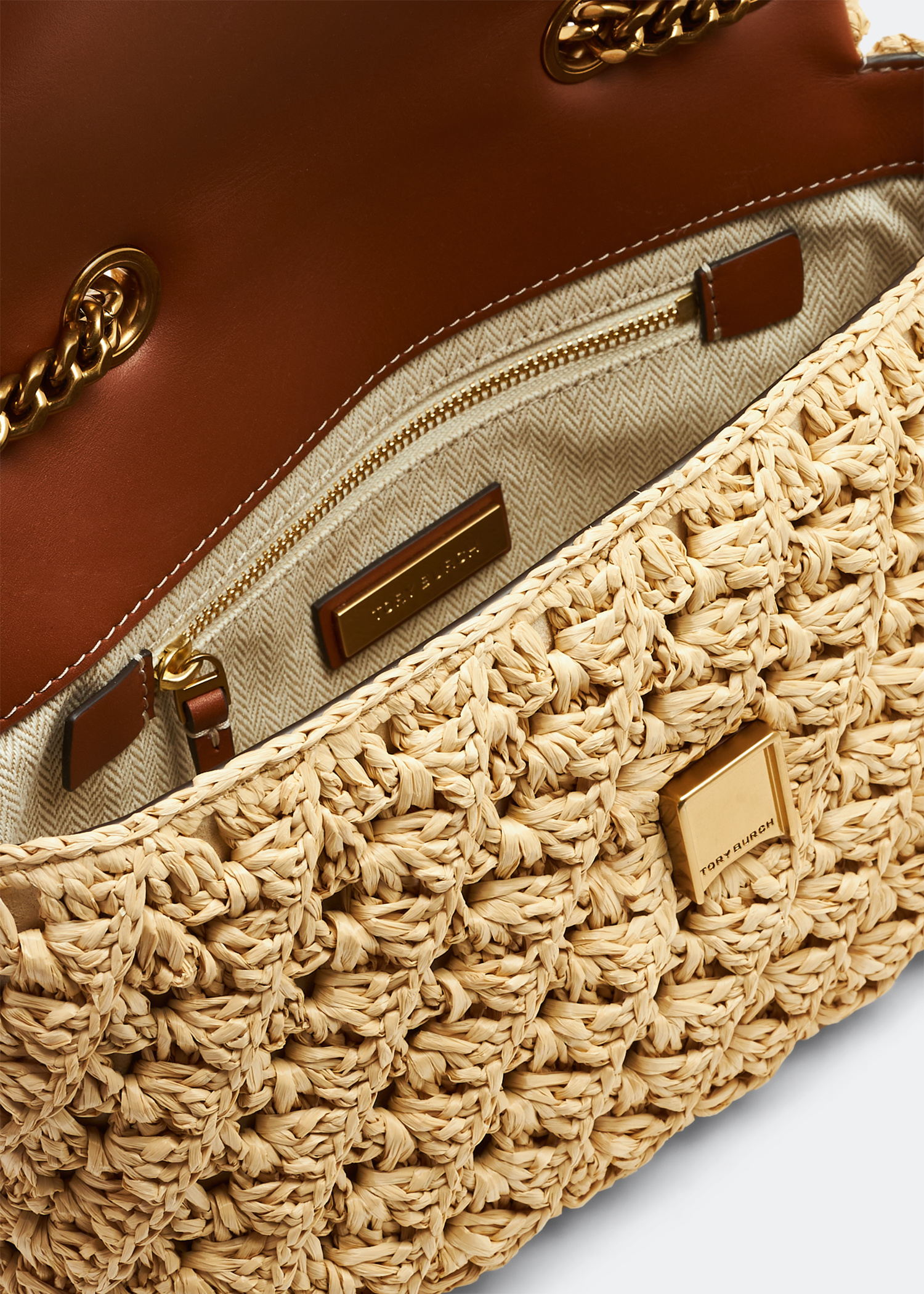 いちご_Tory Burch ♡ クラッチバッグ ベージュ/ゴールド Tory Burch(トリーバーチ) クラッチバッグ(レディース) - 海外