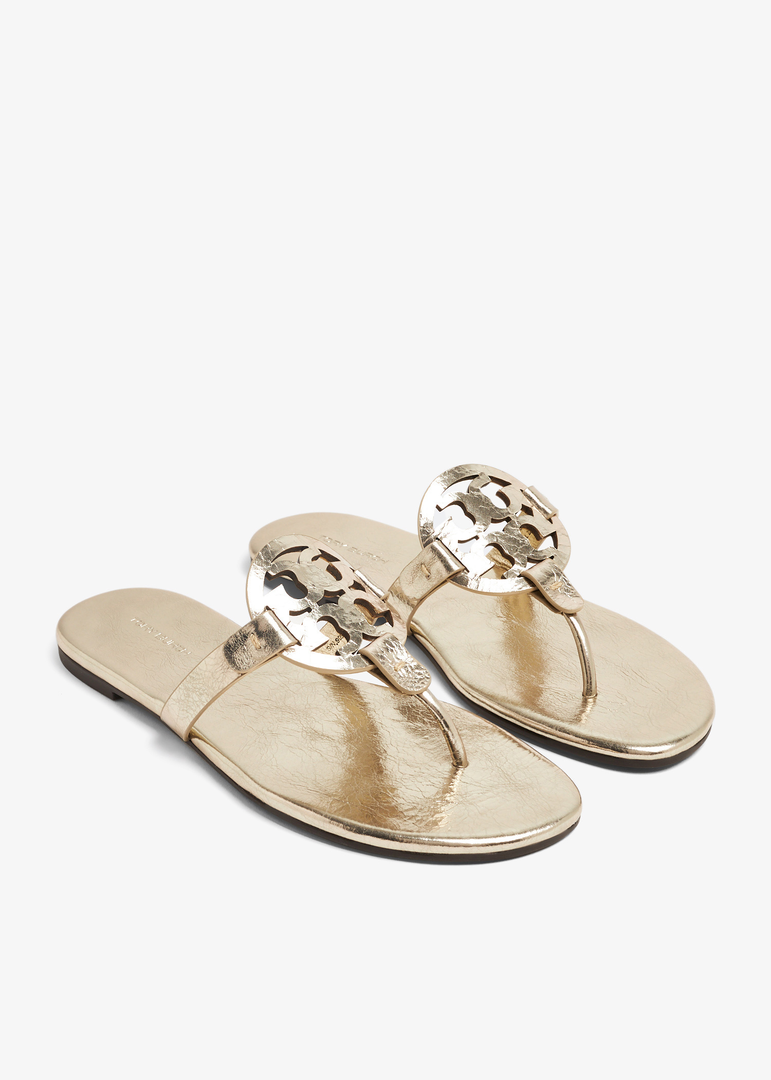 サンダル・ミュール TORY BURCH Women Sandals 166038 723 GOLD Miller Patent Sandal: Women's Designer Sandals | Tory Burch