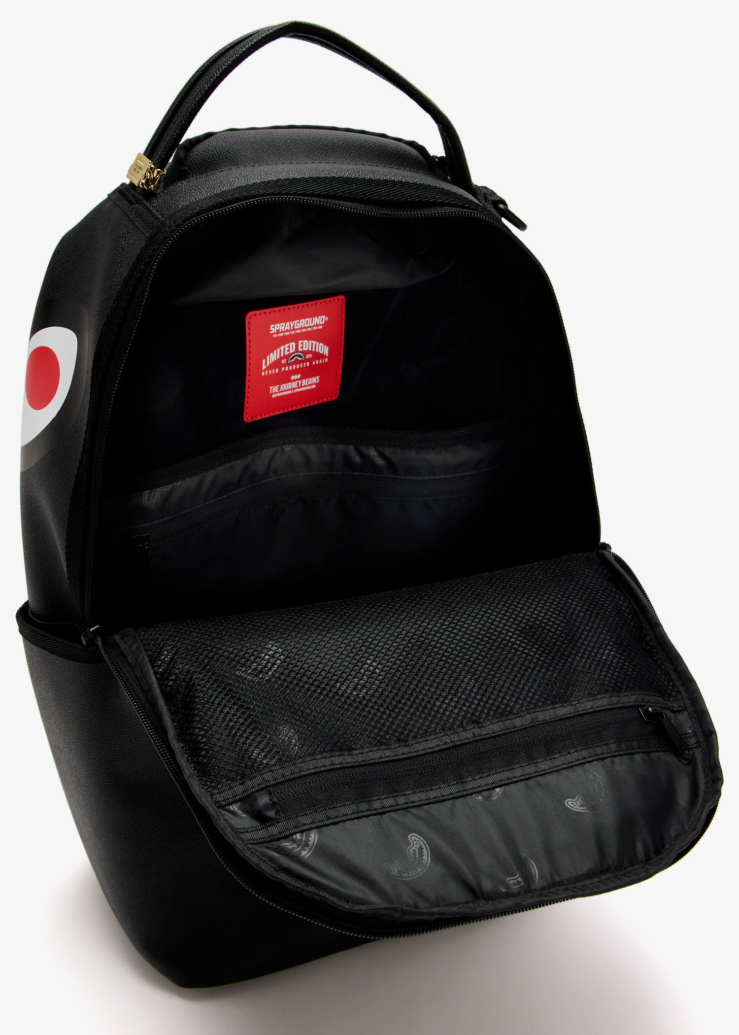 Spray Ground Black Out Shark DLXSV backpack for Men - Black