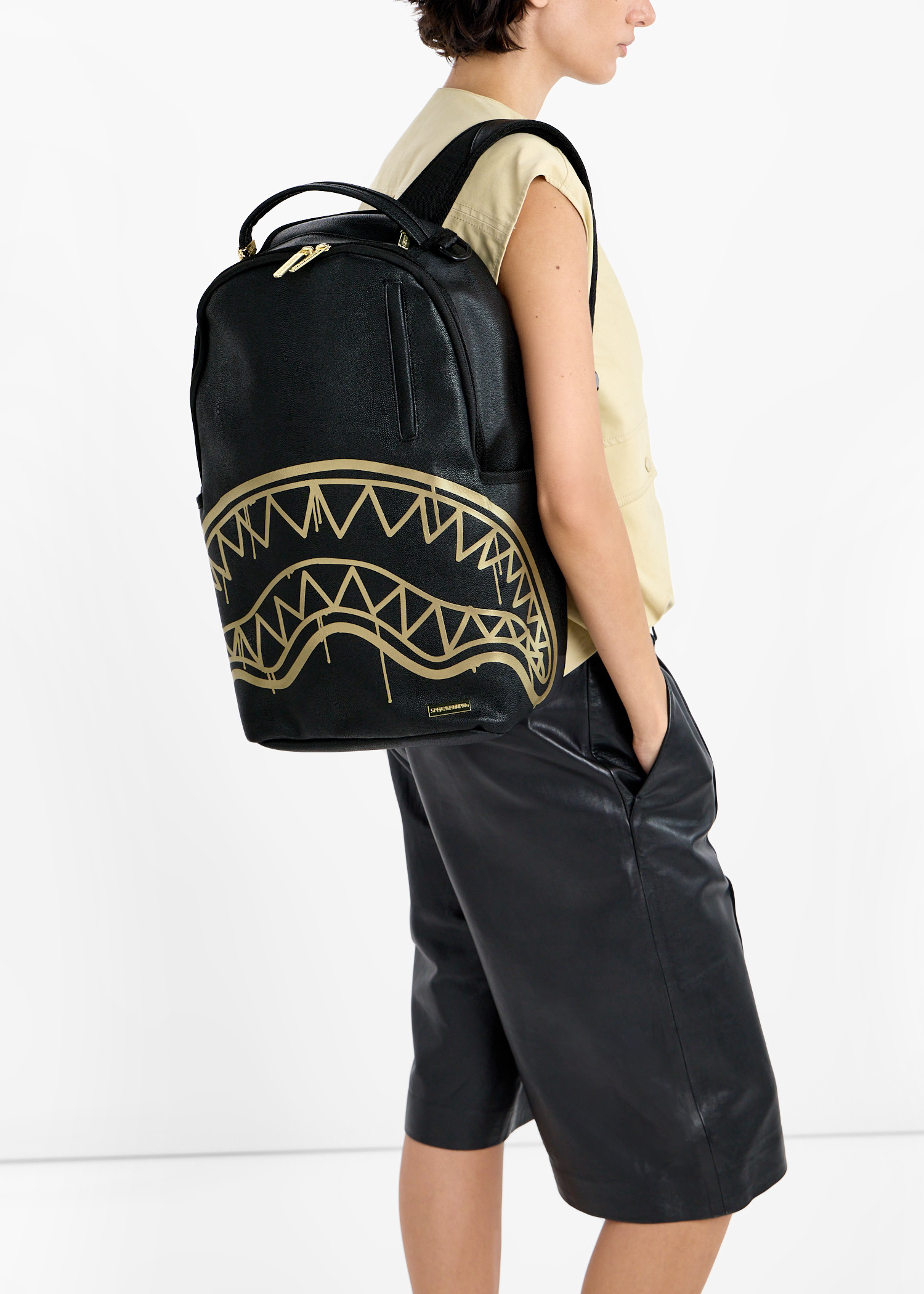 Spray Ground That Gold Drip DLXSV backpack for ADULT-UNISEX, Men