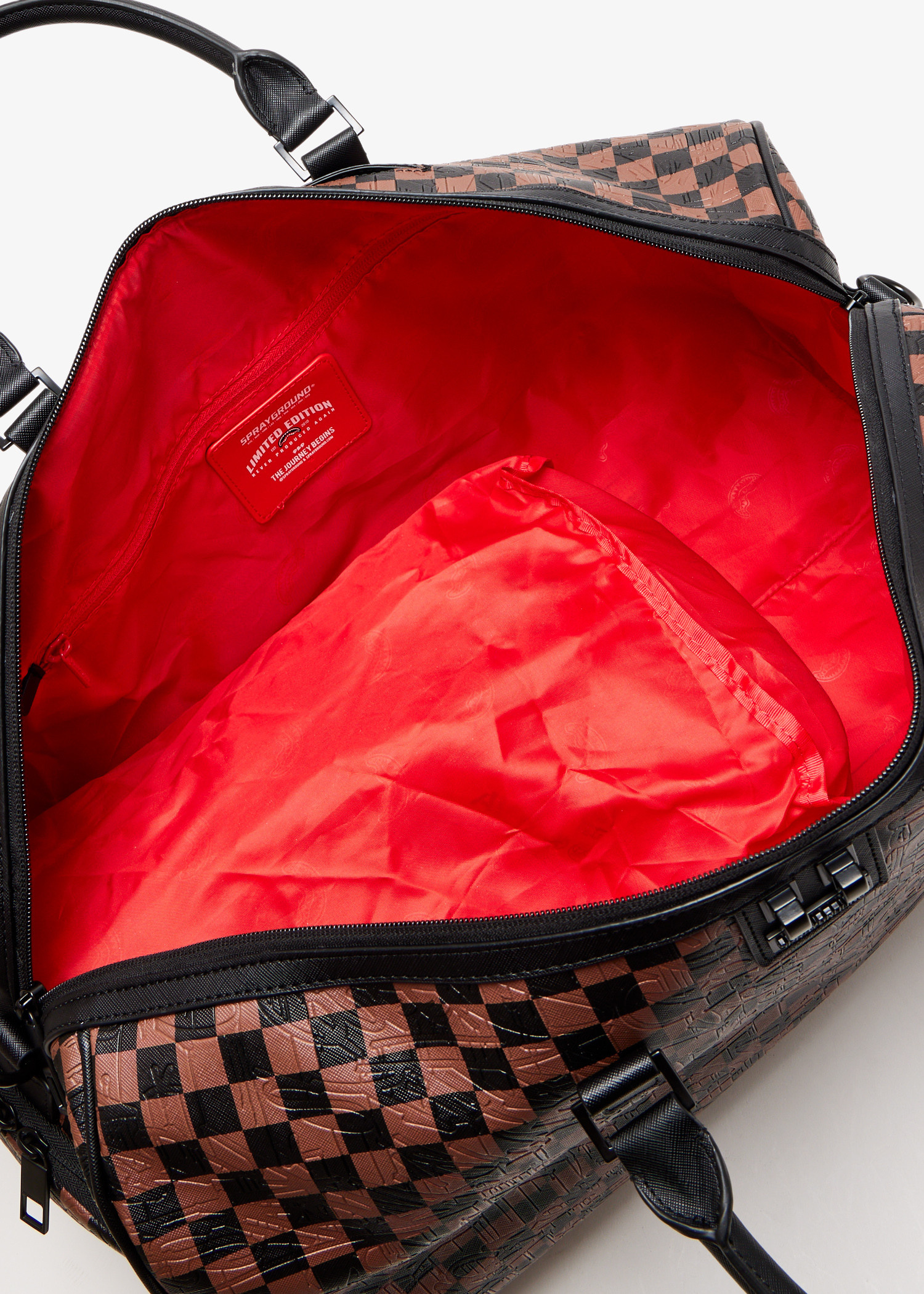 バッグ spray ground Spray Ground Check embossed duffle bag for Men - Printed in USA