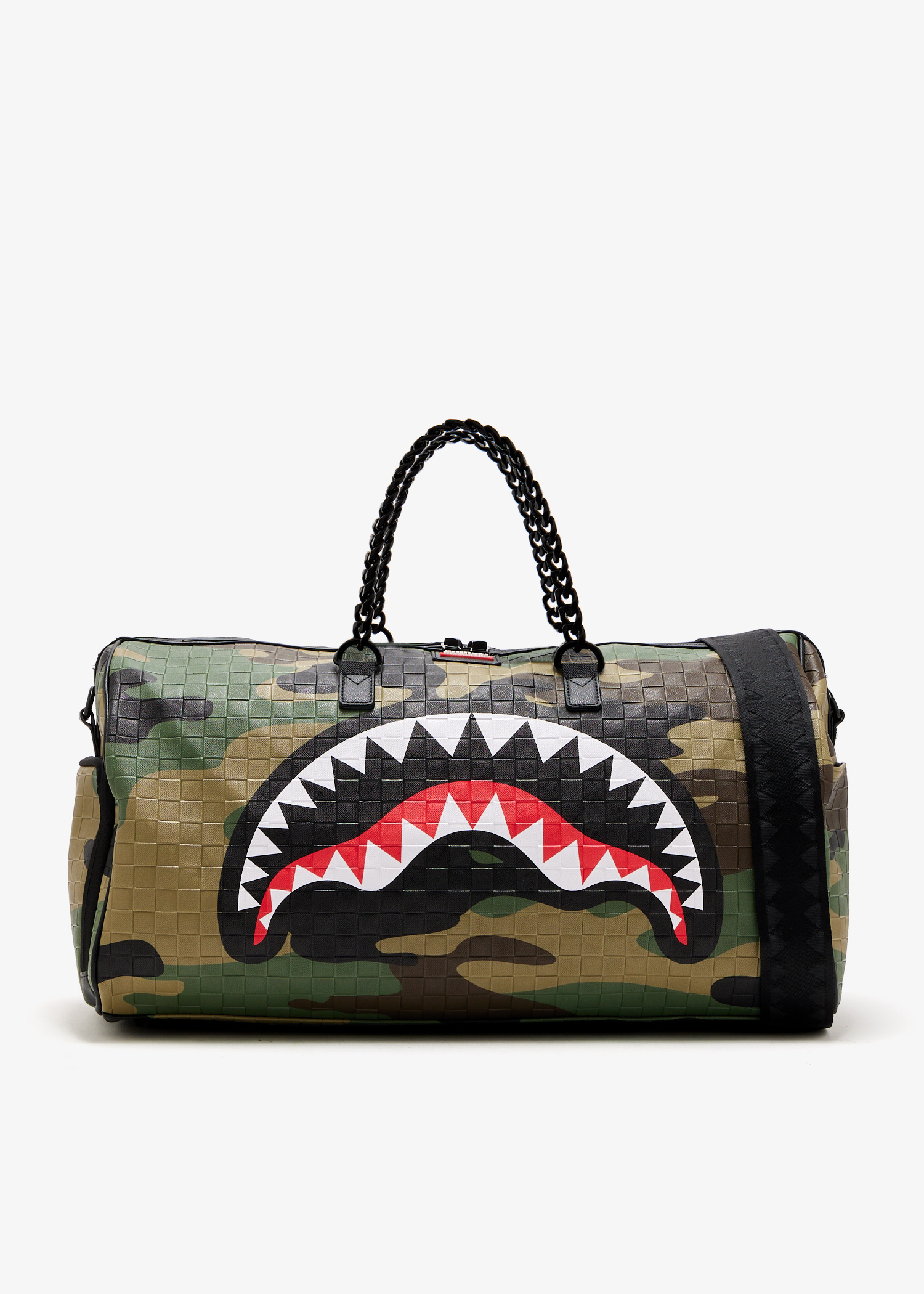 Spray Ground Woodland camo check duffle bag for Men - Printed in