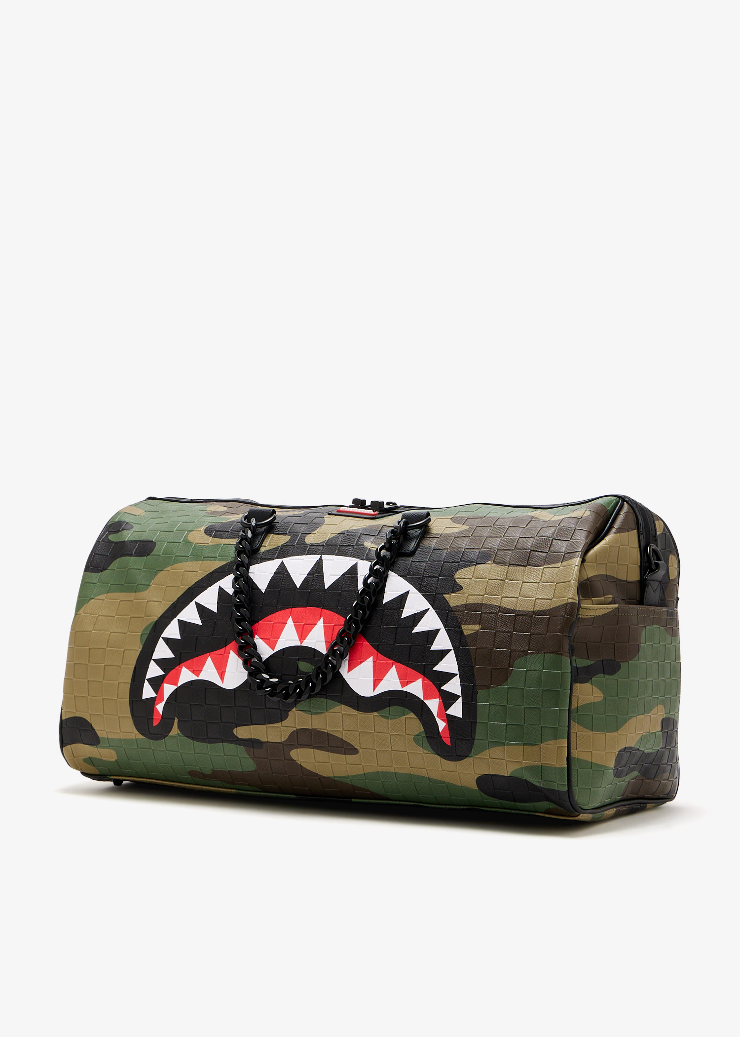 Spray Ground Woodland camo check duffle bag for Men - Printed in