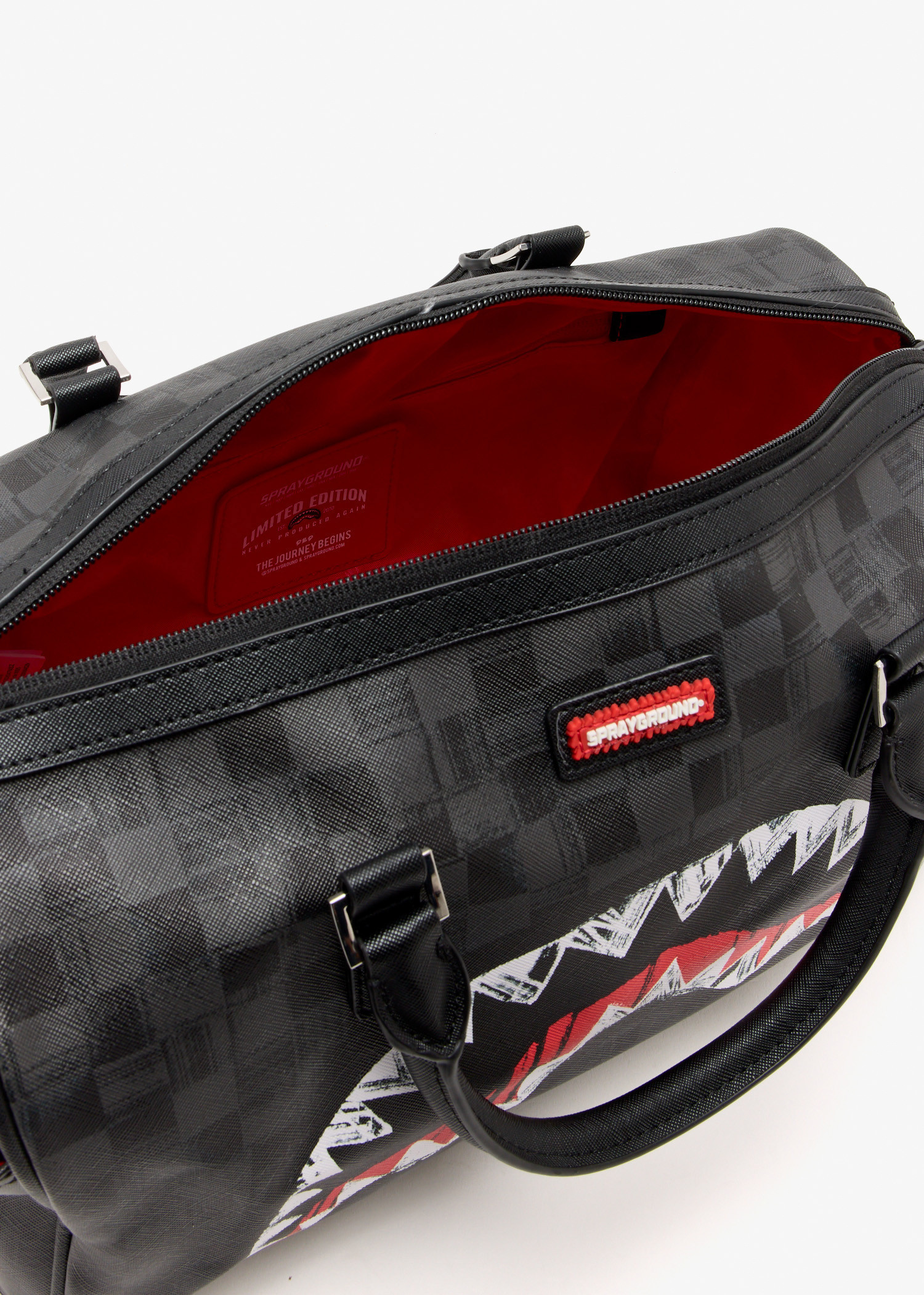 Spray Ground Scribble Shark mini duffle bag for Men - Printed in