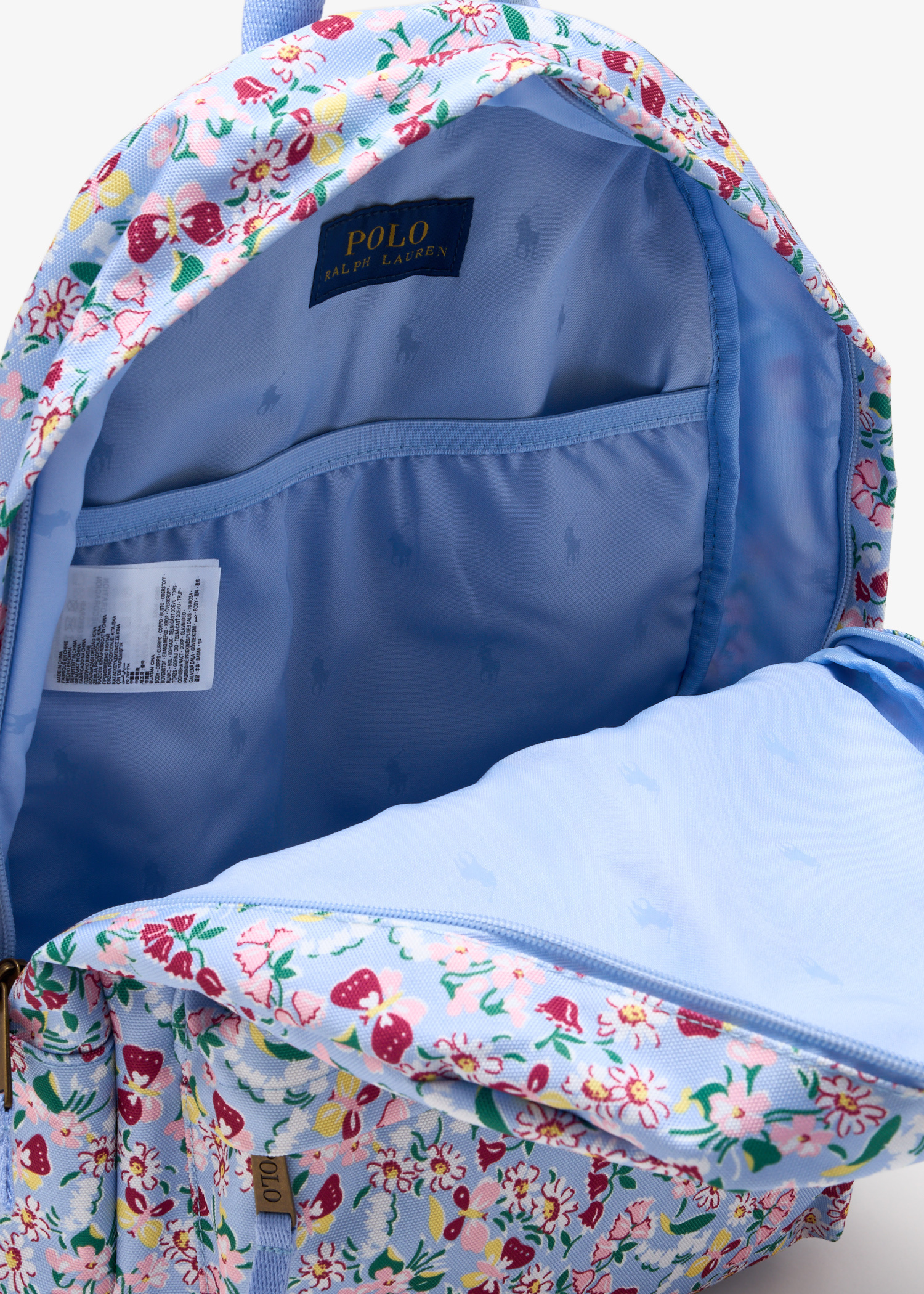 Polo Ralph Lauren Printed classic backpack for Girl - Blue in USA