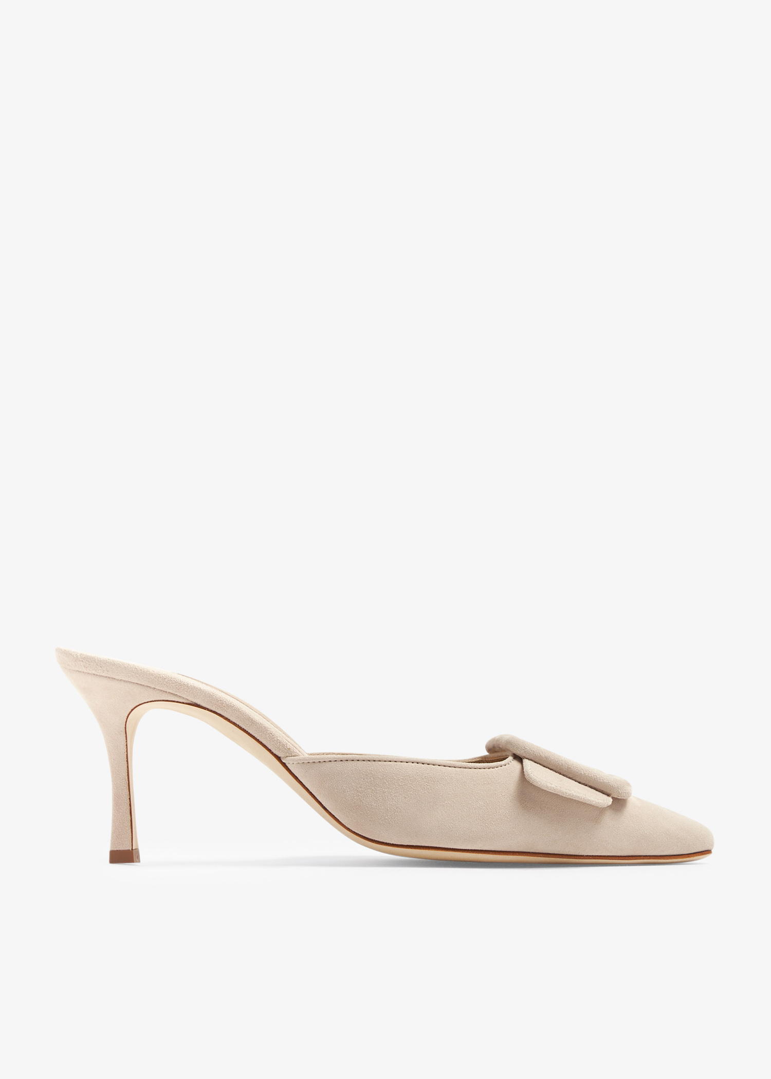 Manolo Blahnik Maysale mules for Women - Beige in UAE | Level Shoes