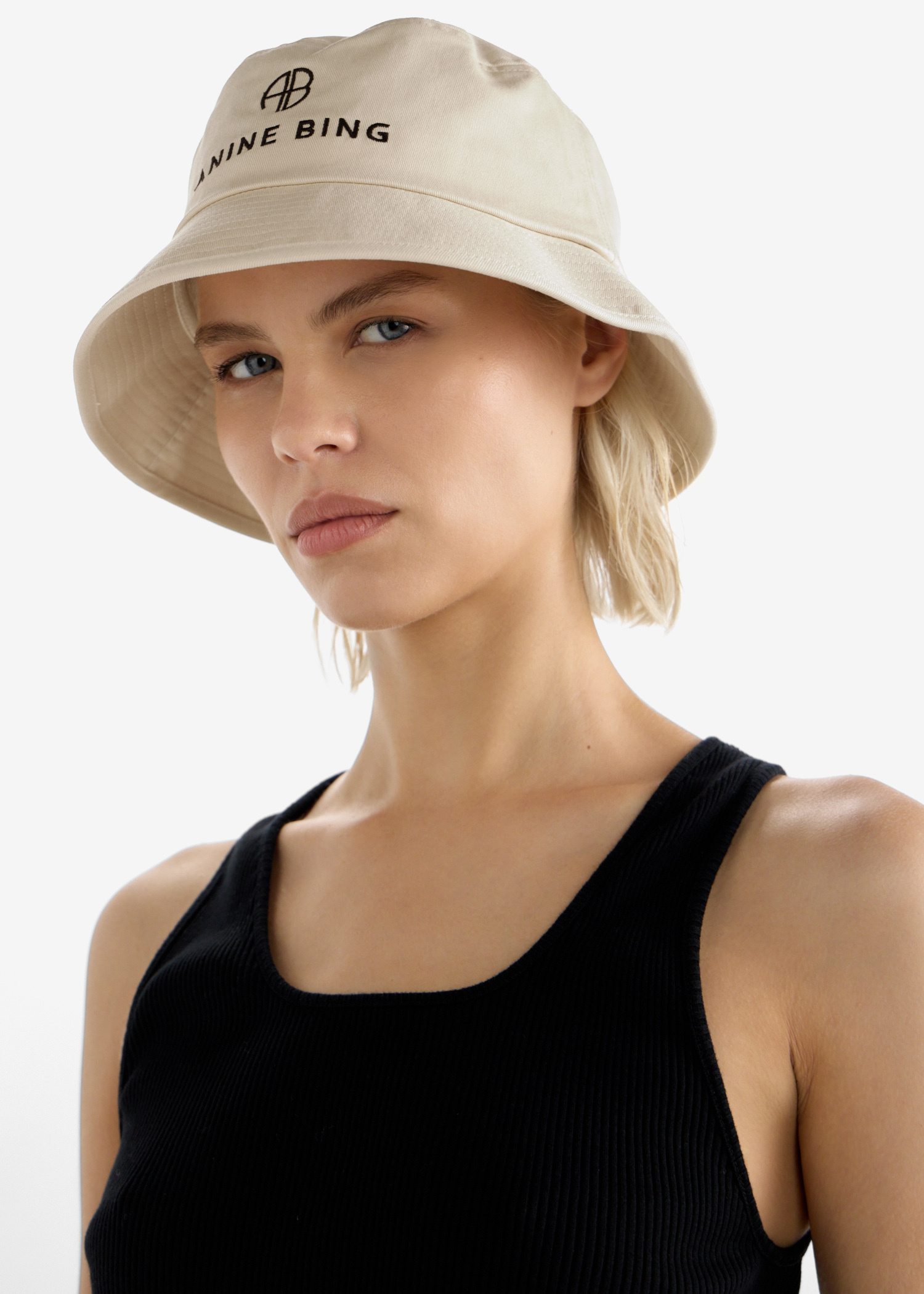 ANINE BING Nicks bucket hat for Women - Cream in USA | Level Shoes