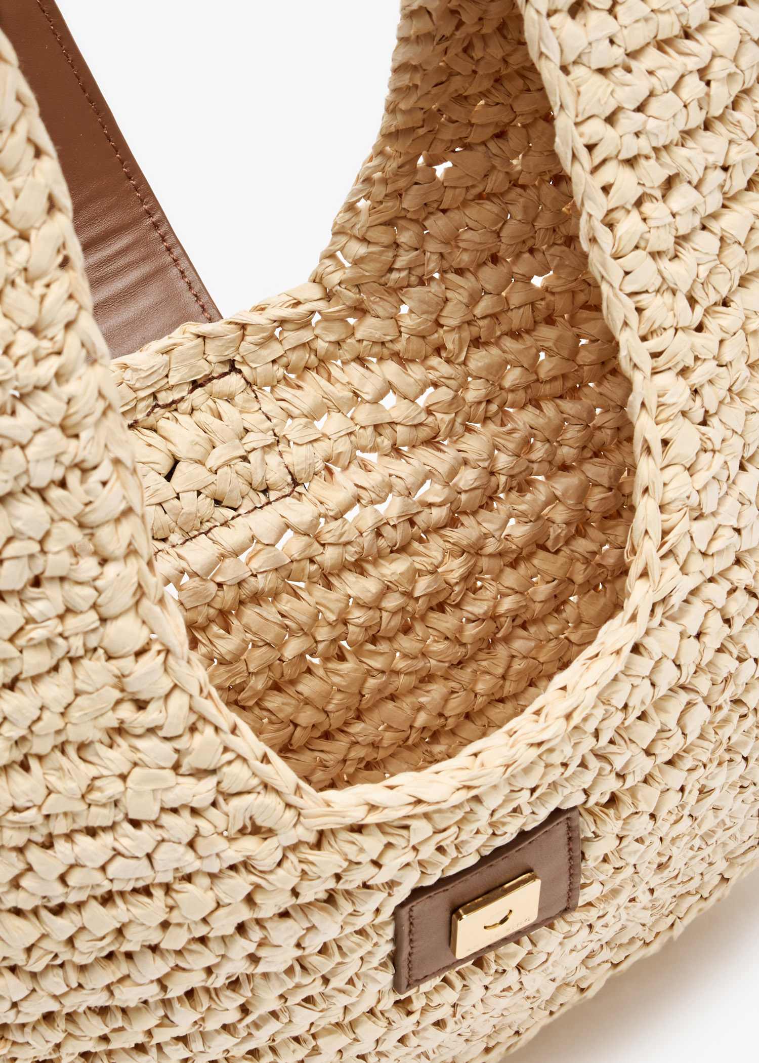トートバッグ Cabas Lou Monogramme - ANINE BING - Leather - Beige ANINE BING Lou monogram tote bag for Women - Beige in UAE