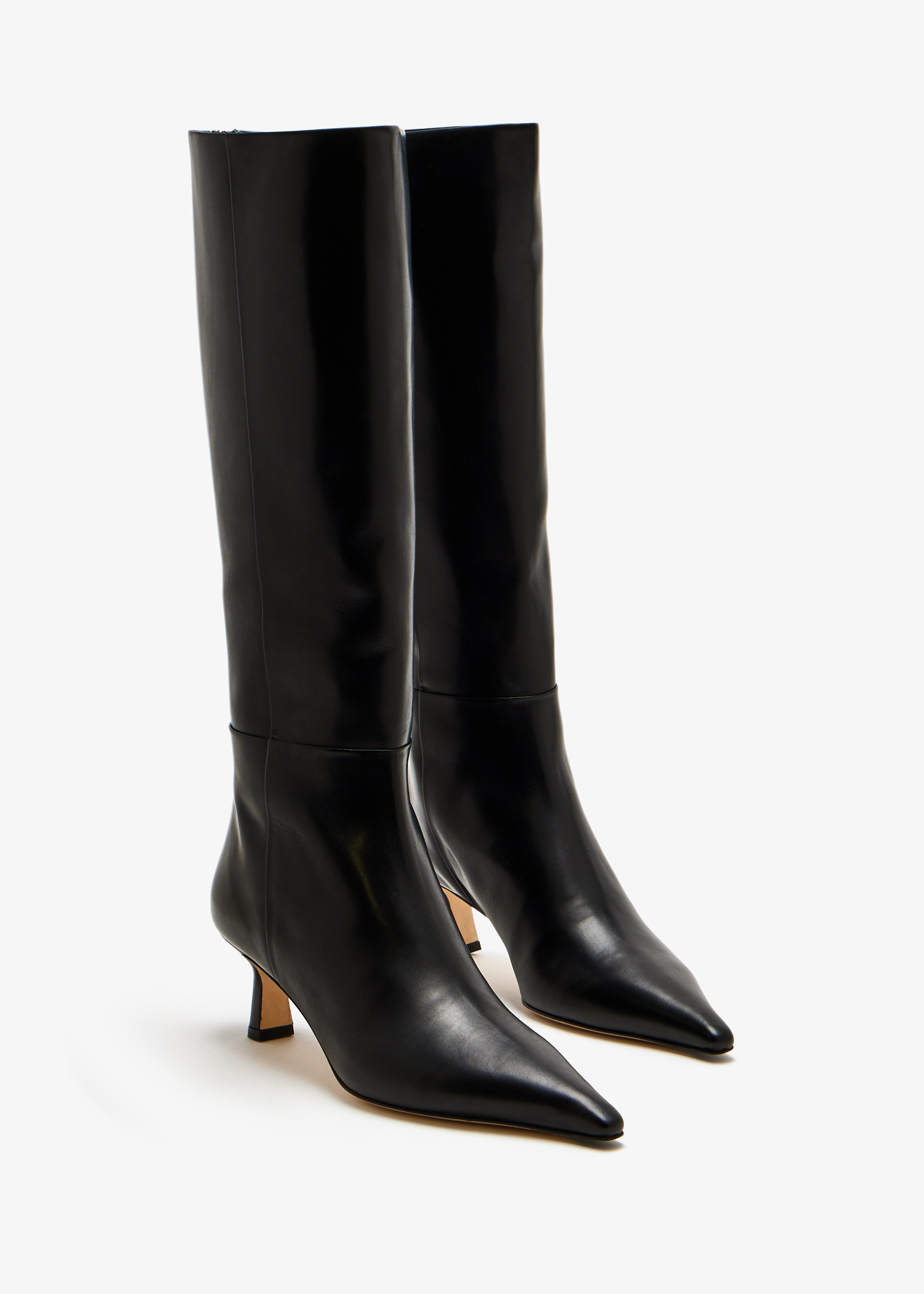 Aeyde Rhea knee-high boots for Women - Black in USA | Level Shoes