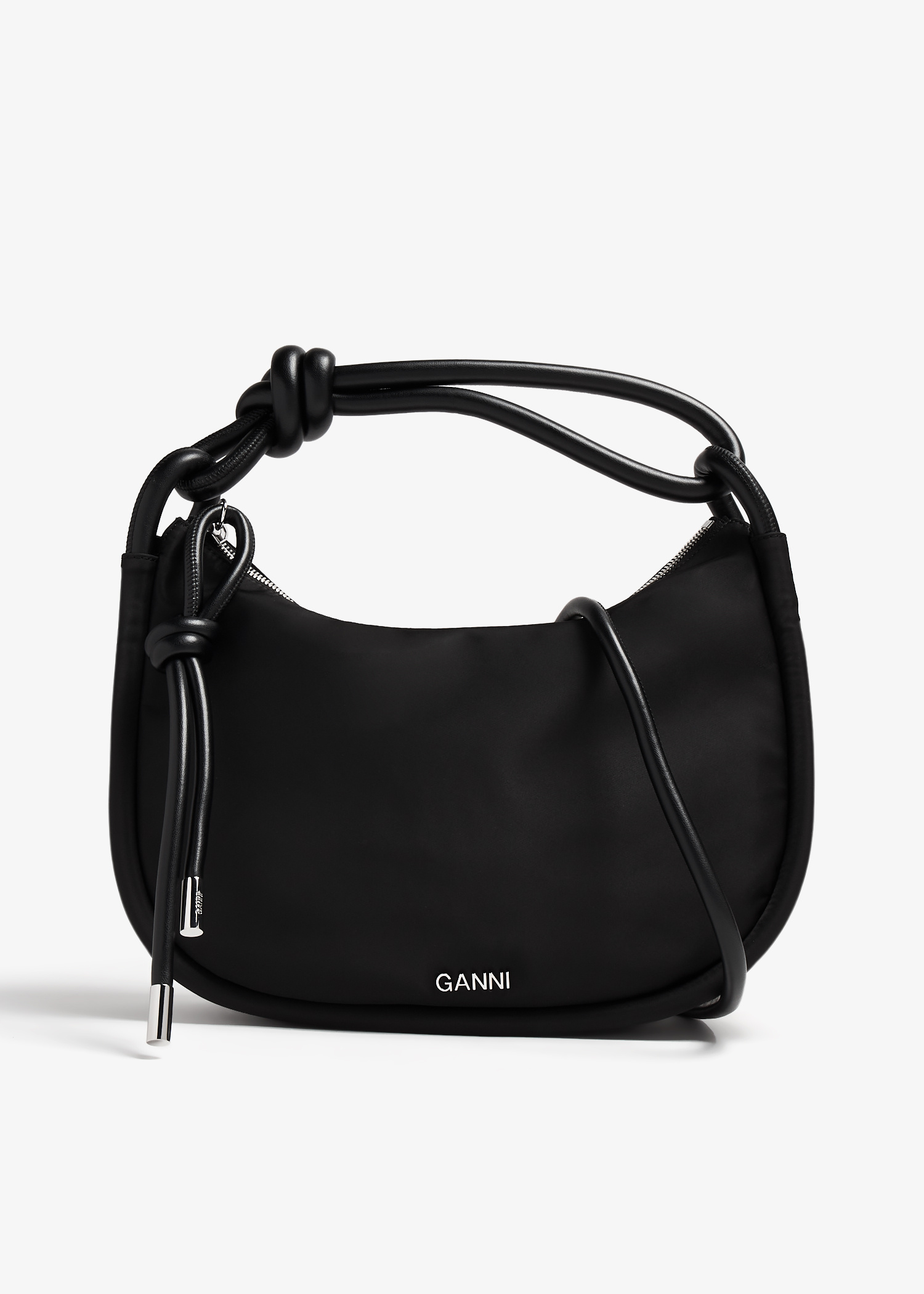 バッグ・カバンその他 GANNI Women Bags A6795 099 Black Ganni Knot bag for Women - Black in UAE | Level Shoes