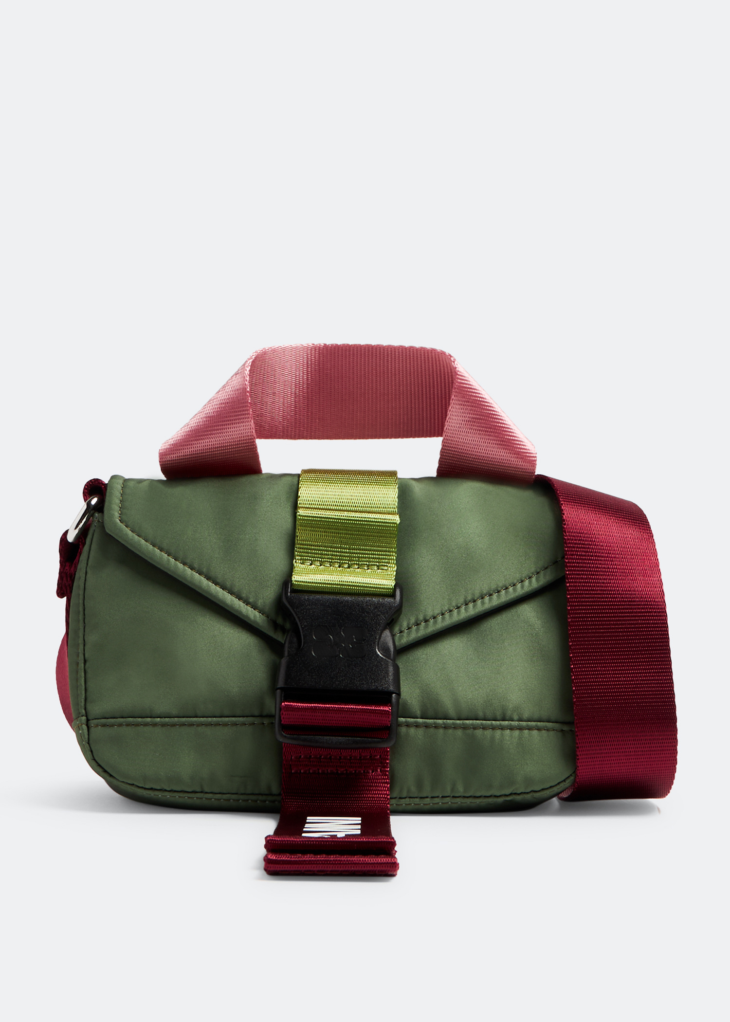 【GANNI】Recycled Tech Mini Satchel GANNI Recycled Tech Leopard Mini Satchel | Shopbop