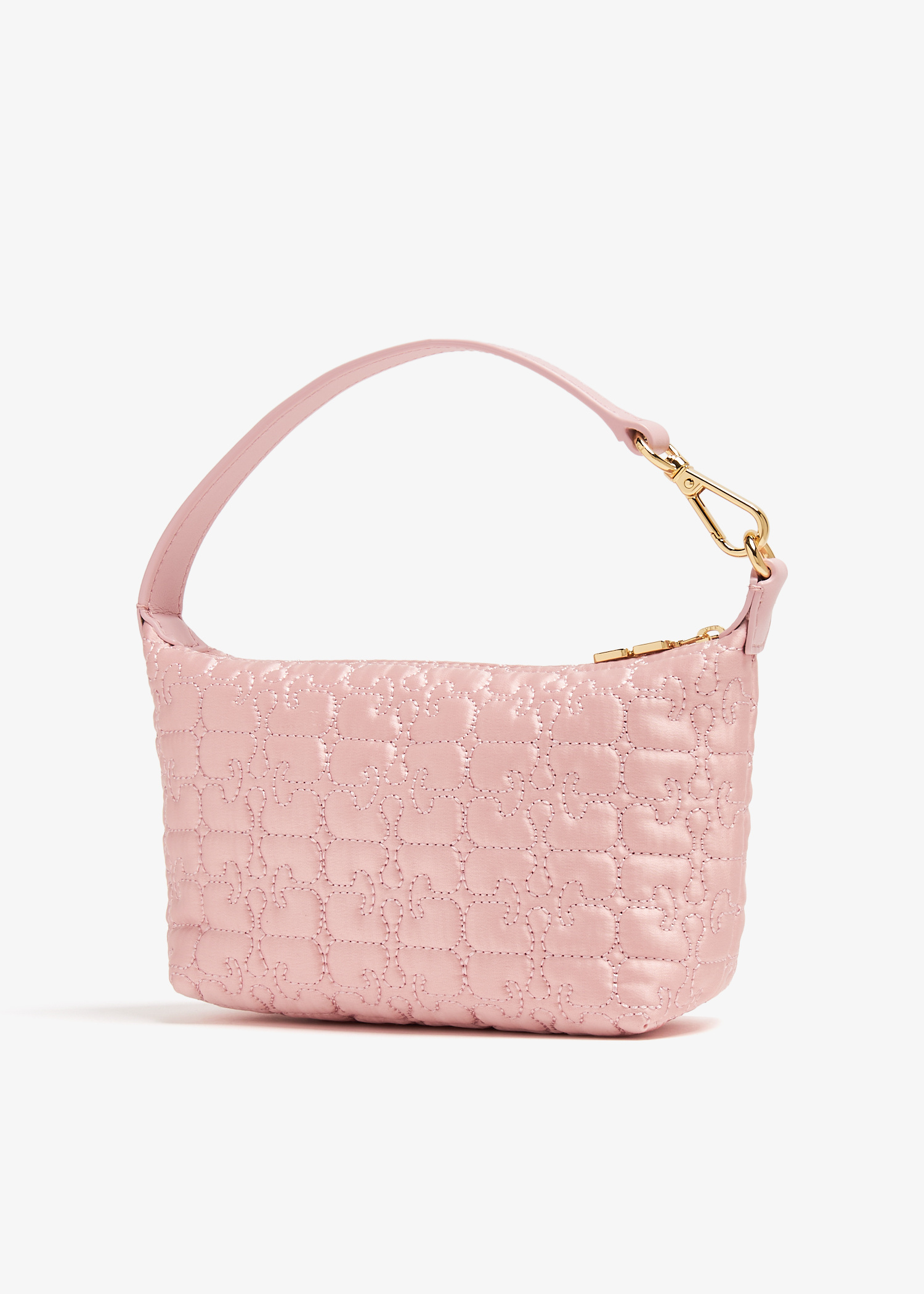 Ganni Small Butterfly satin pouch for Women - Pink in USA | Level
