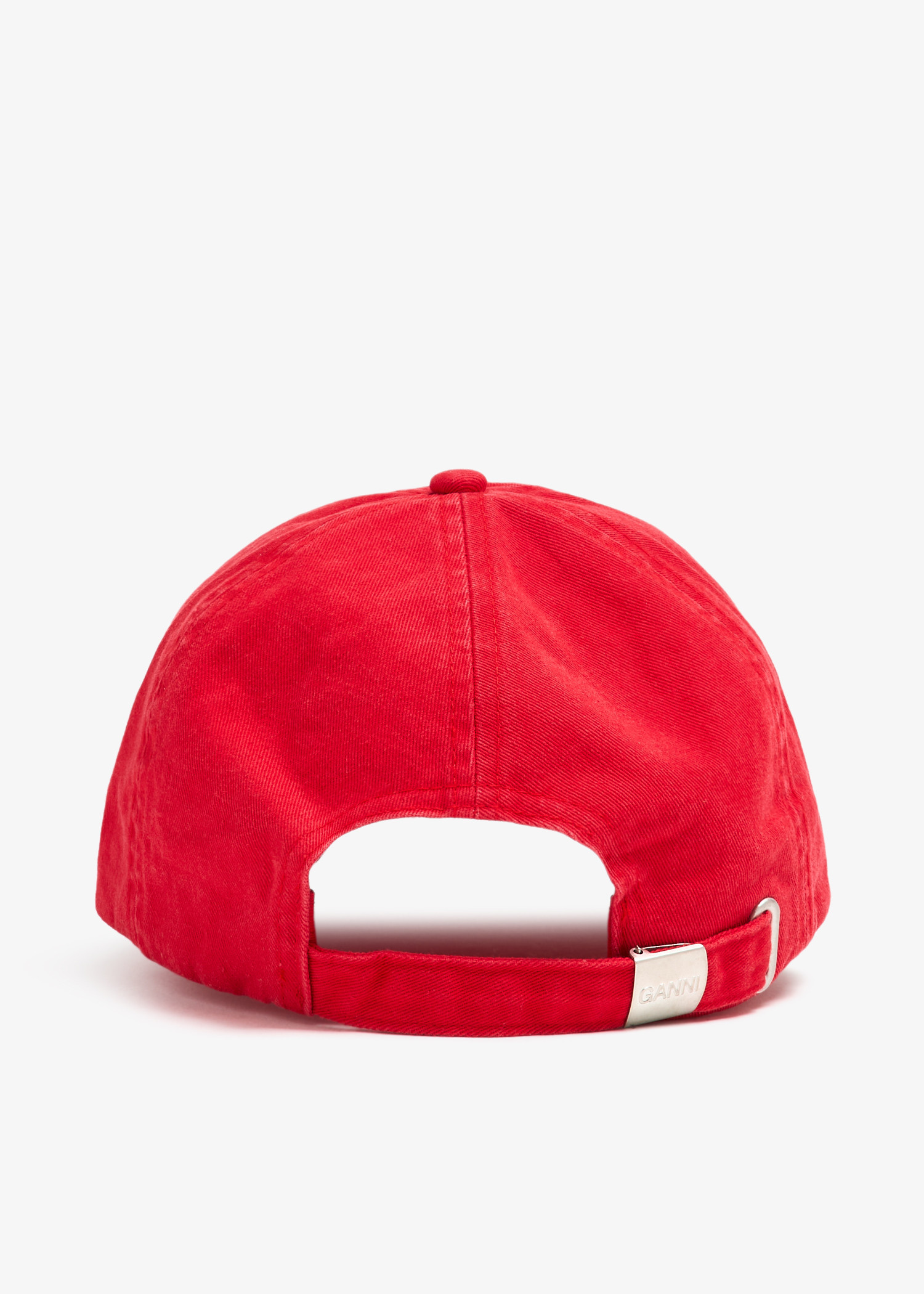 Ganni Embroidered logo cap for Women - Red in UAE | Level Shoes