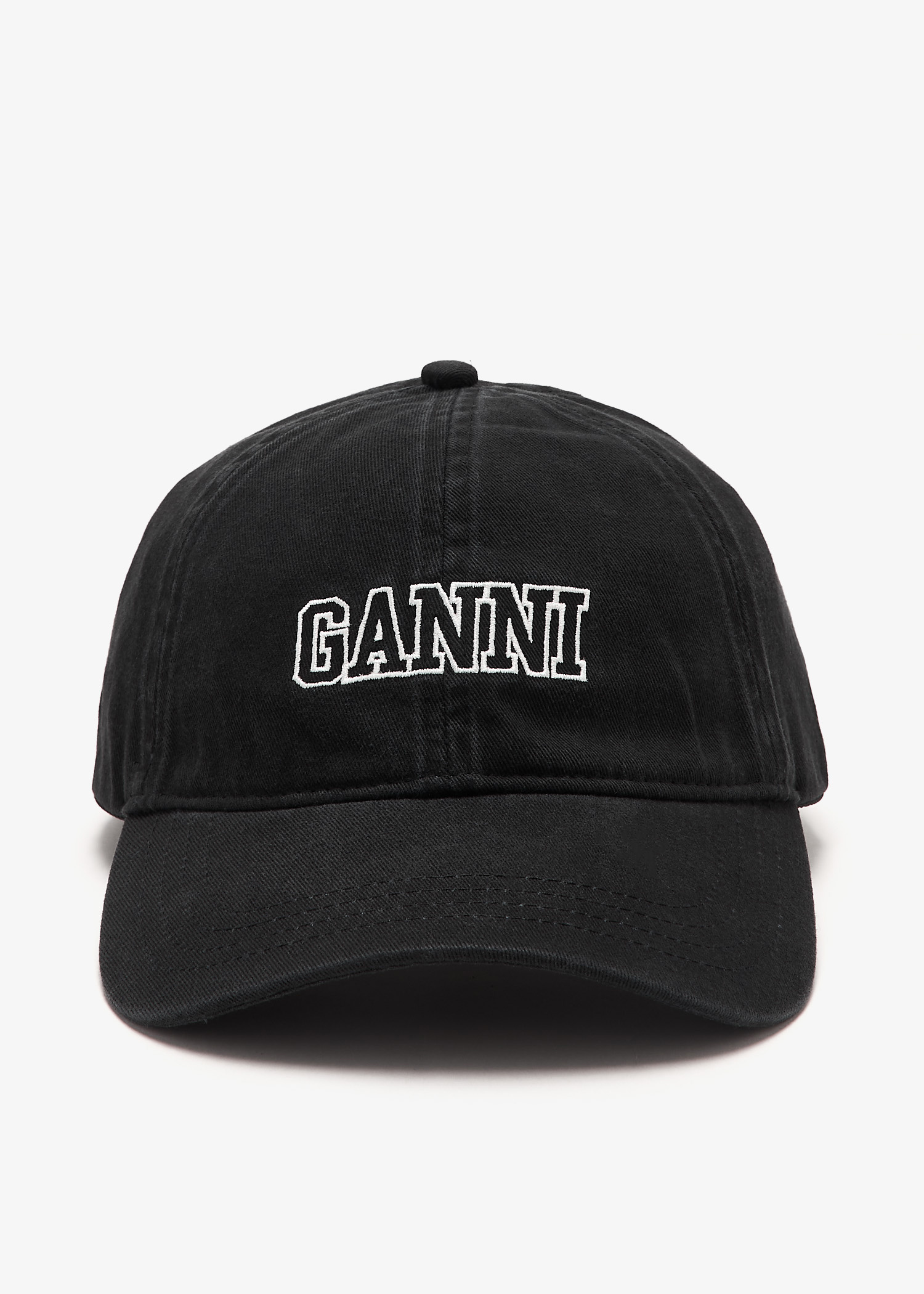 Ganni Logo cap for Women - Black in UAE | Level Shoes