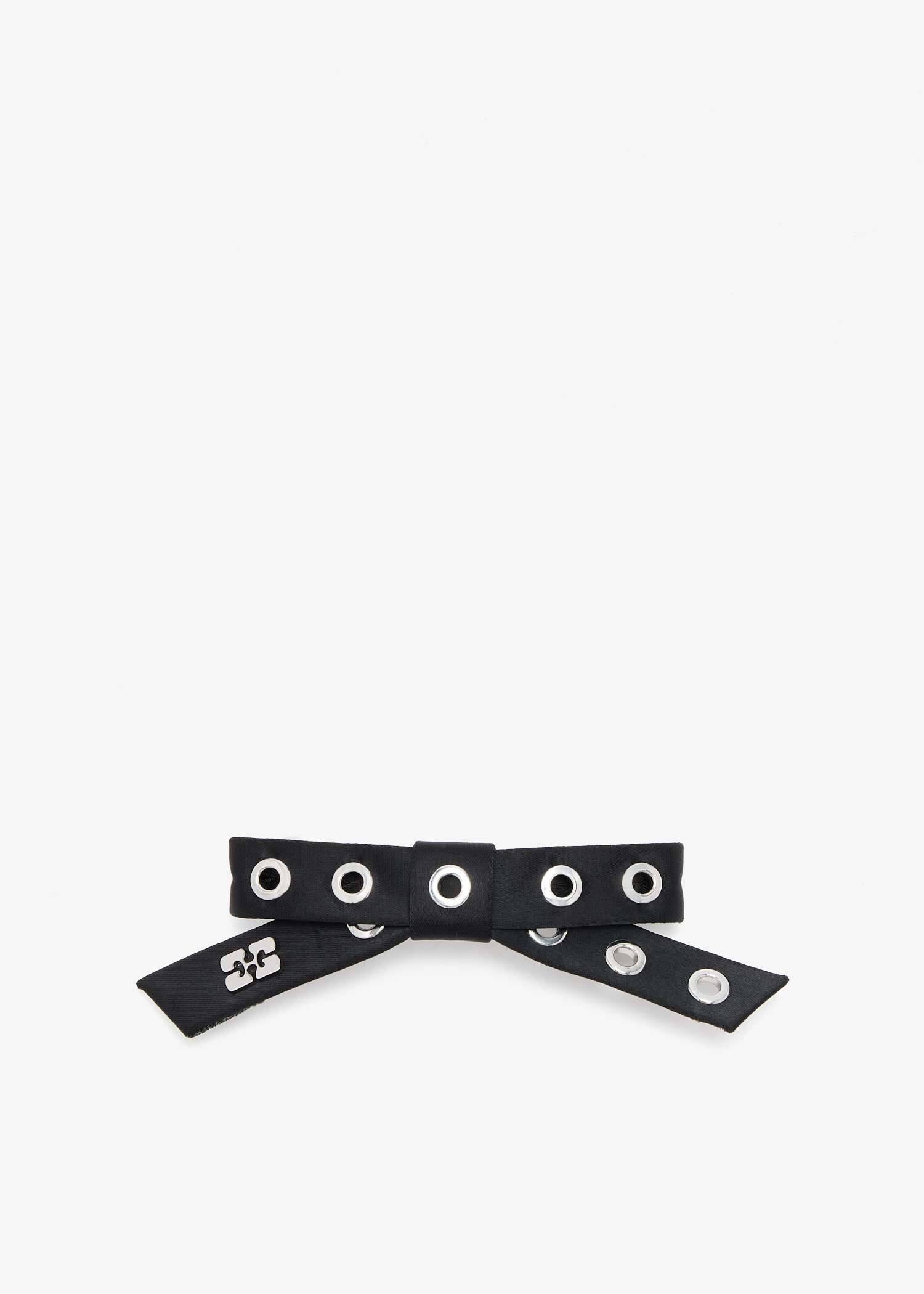 ヘアアクセサリー GANNI Eyelet Bow Barrette Satin セール】GANNI/ ガニー Eyelet Bow Barrette Satin（その他ヘア